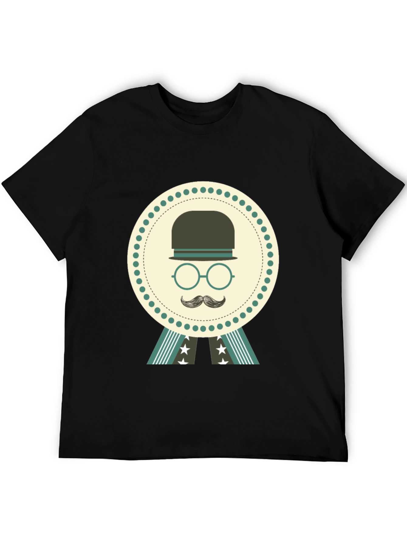 Retro Gentleman T-Shirt - Classic Bowler Hat Design