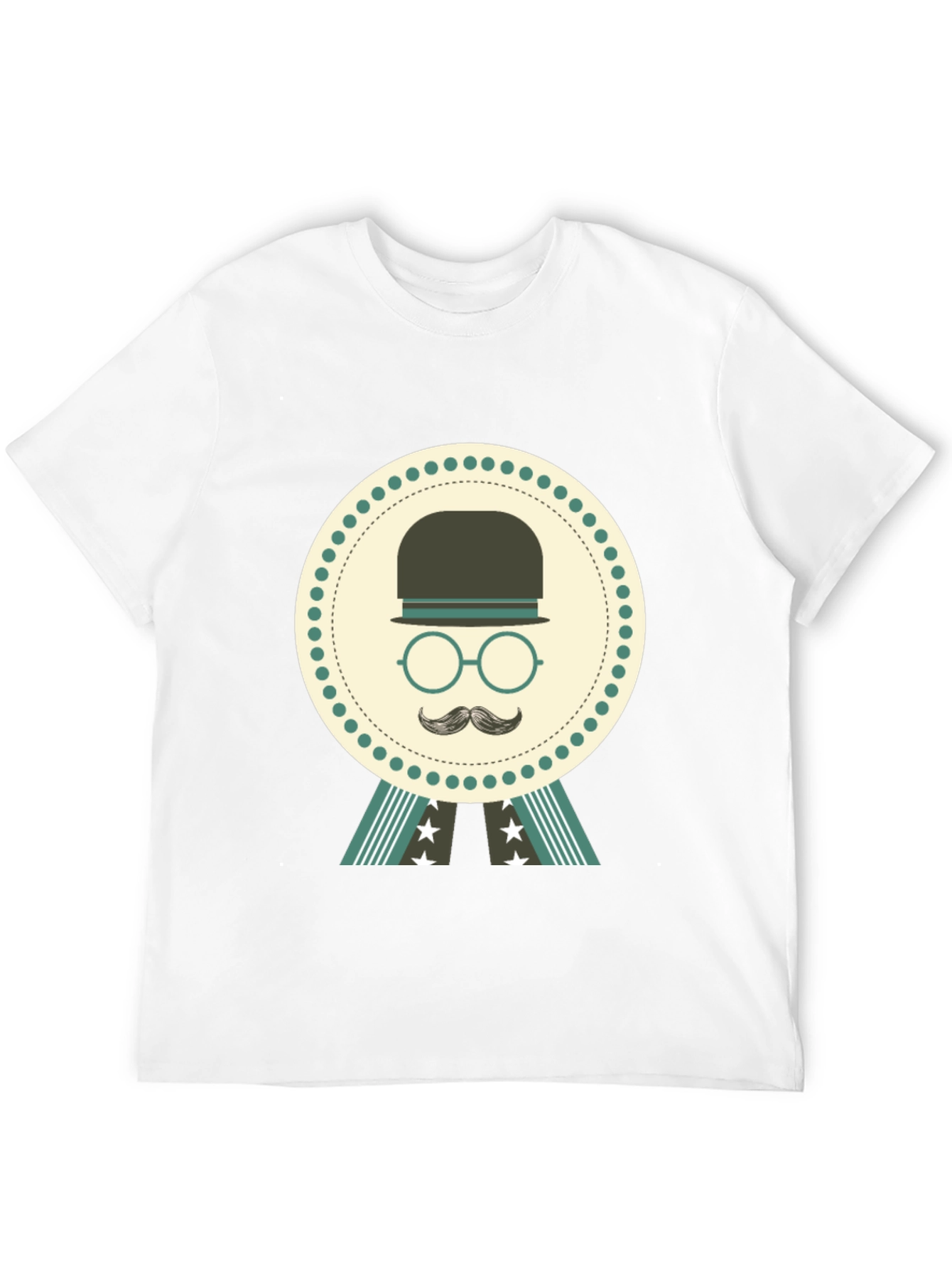 Retro Gentleman T-Shirt - Classic Bowler Hat Design