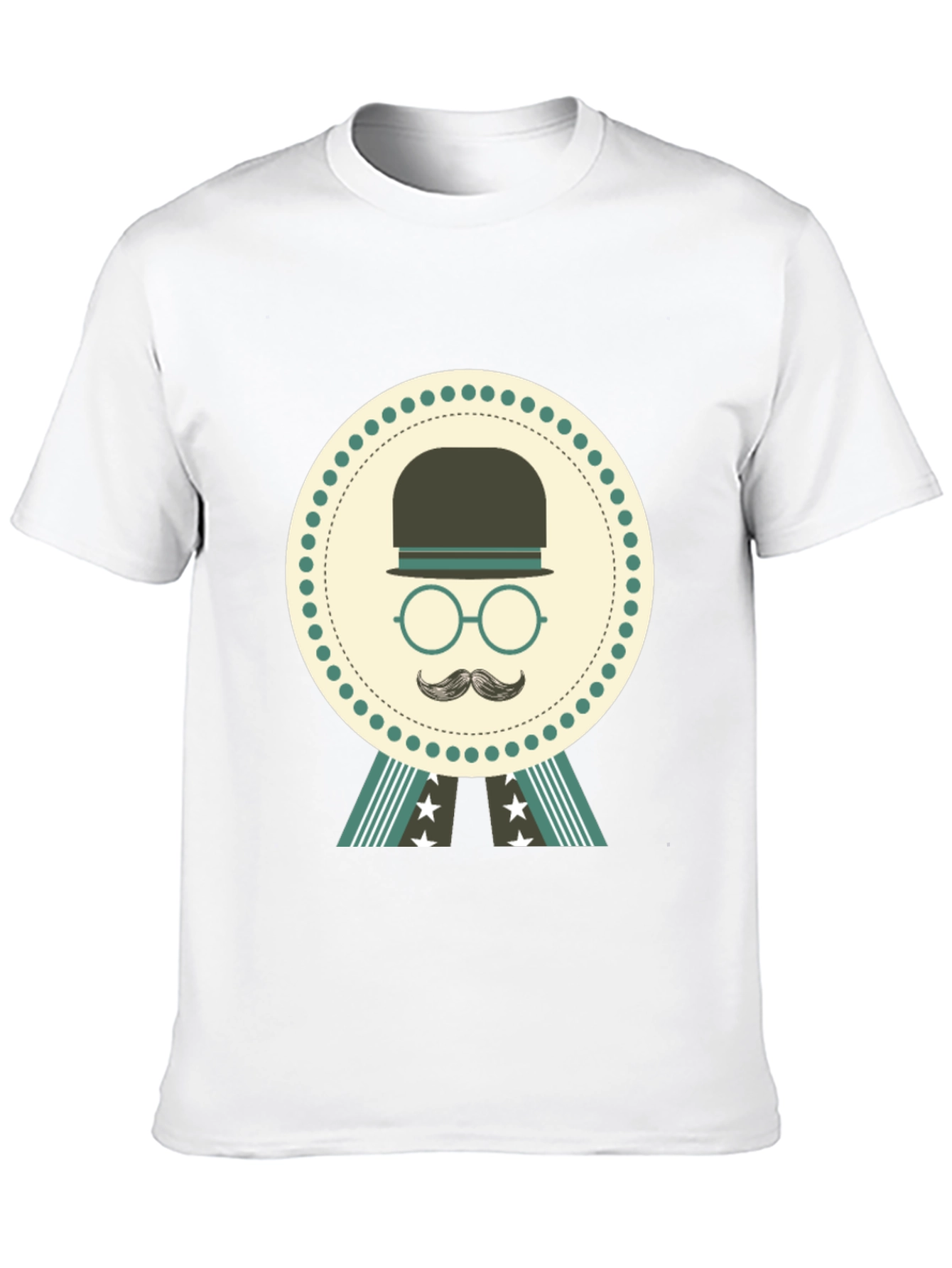 Retro Gentleman T-Shirt - Classic Bowler Hat Design