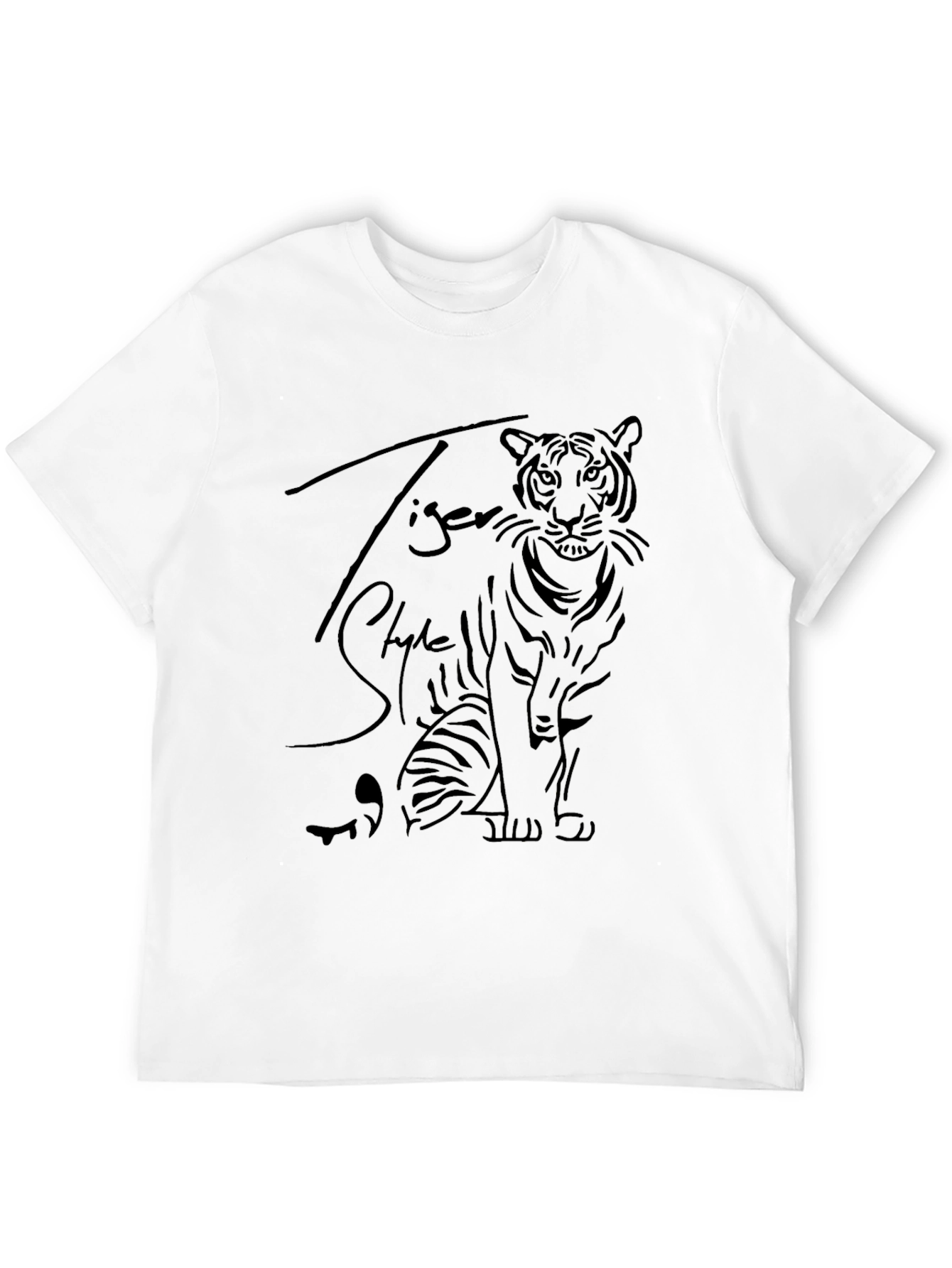 Tiger Style Graphic Tee - Mens Black T-Shirt
