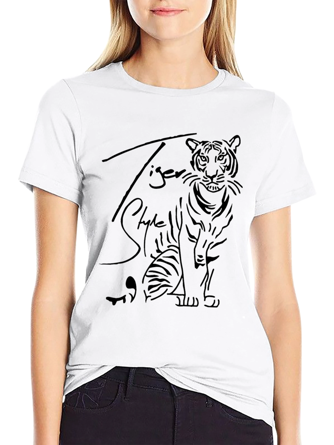 Tiger Style Graphic Tee - Mens Black T-Shirt