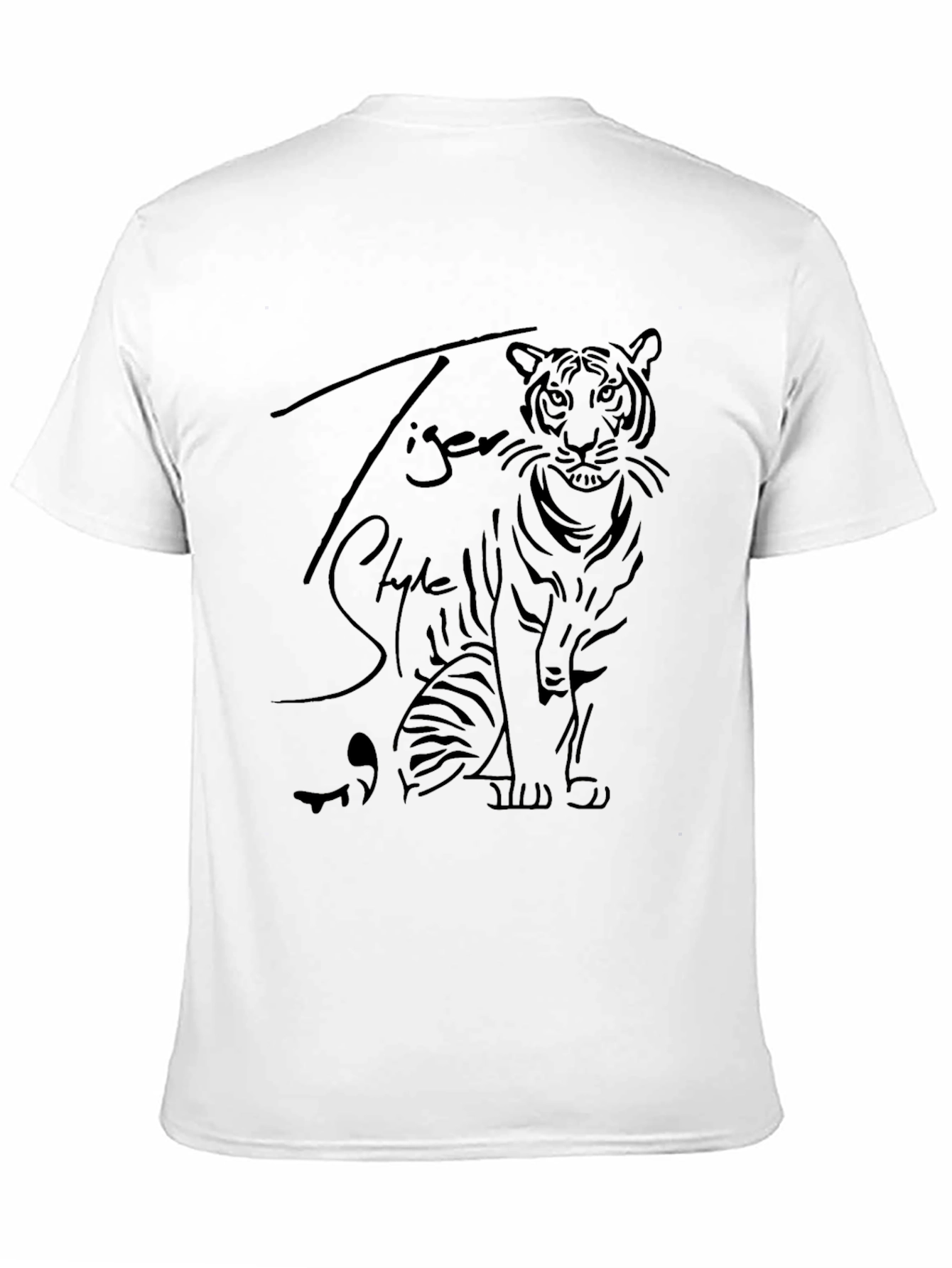 Tiger Style Graphic Tee - Mens Black T-Shirt