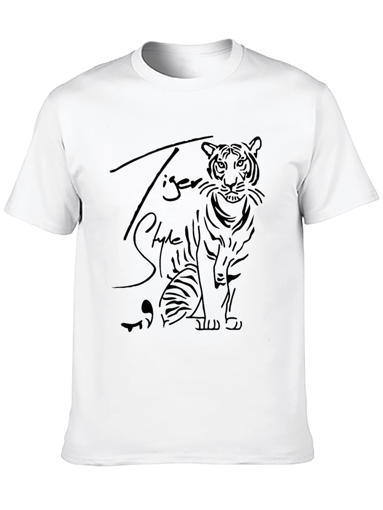 Tiger Style Graphic Tee - Mens Black T-Shirt