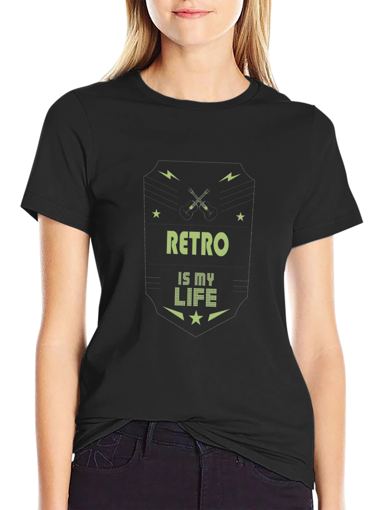 Retro Is My Life T-Shirt - Black Graphic Tee