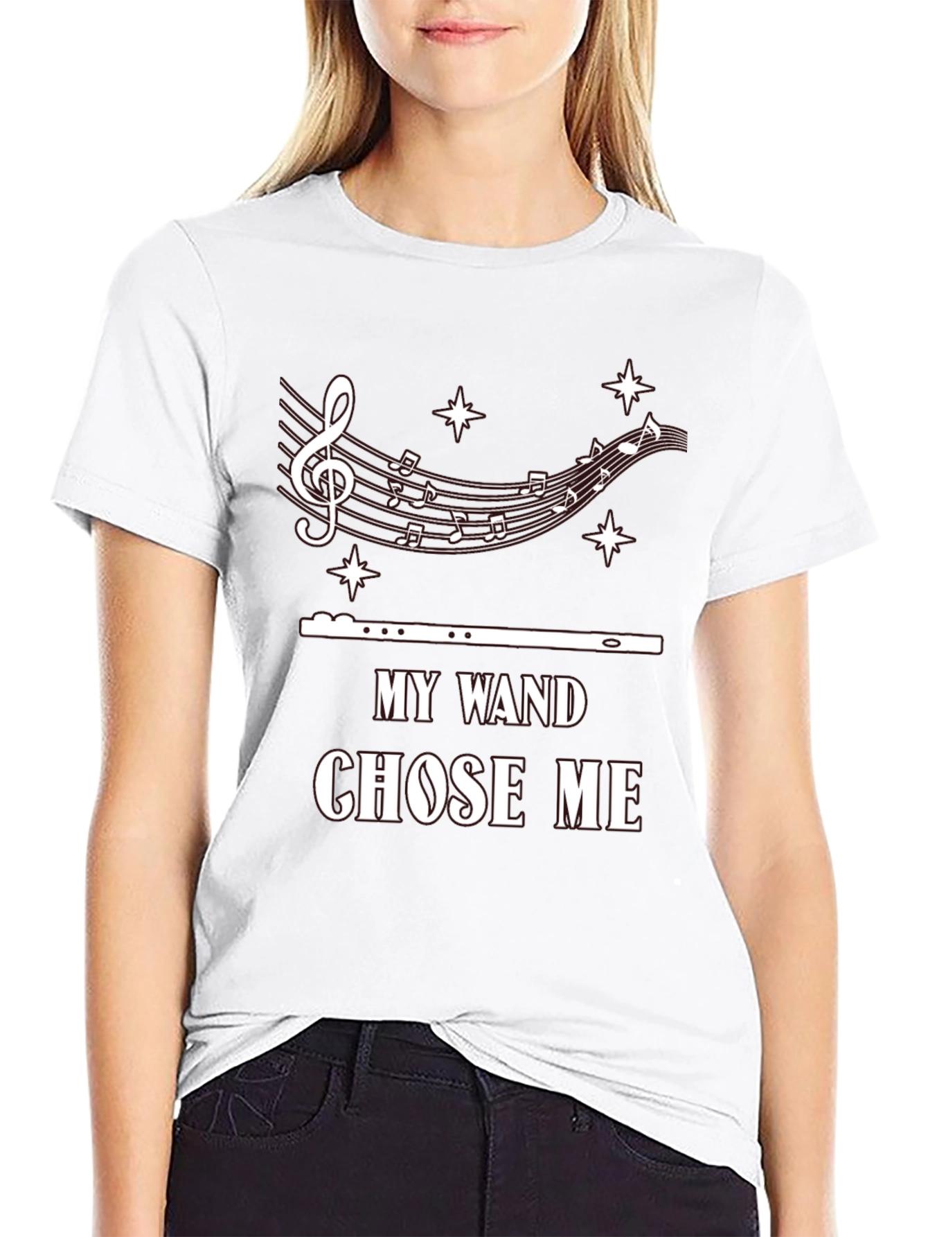 My Wand Chose Me T-Shirt: Music Lover Tee