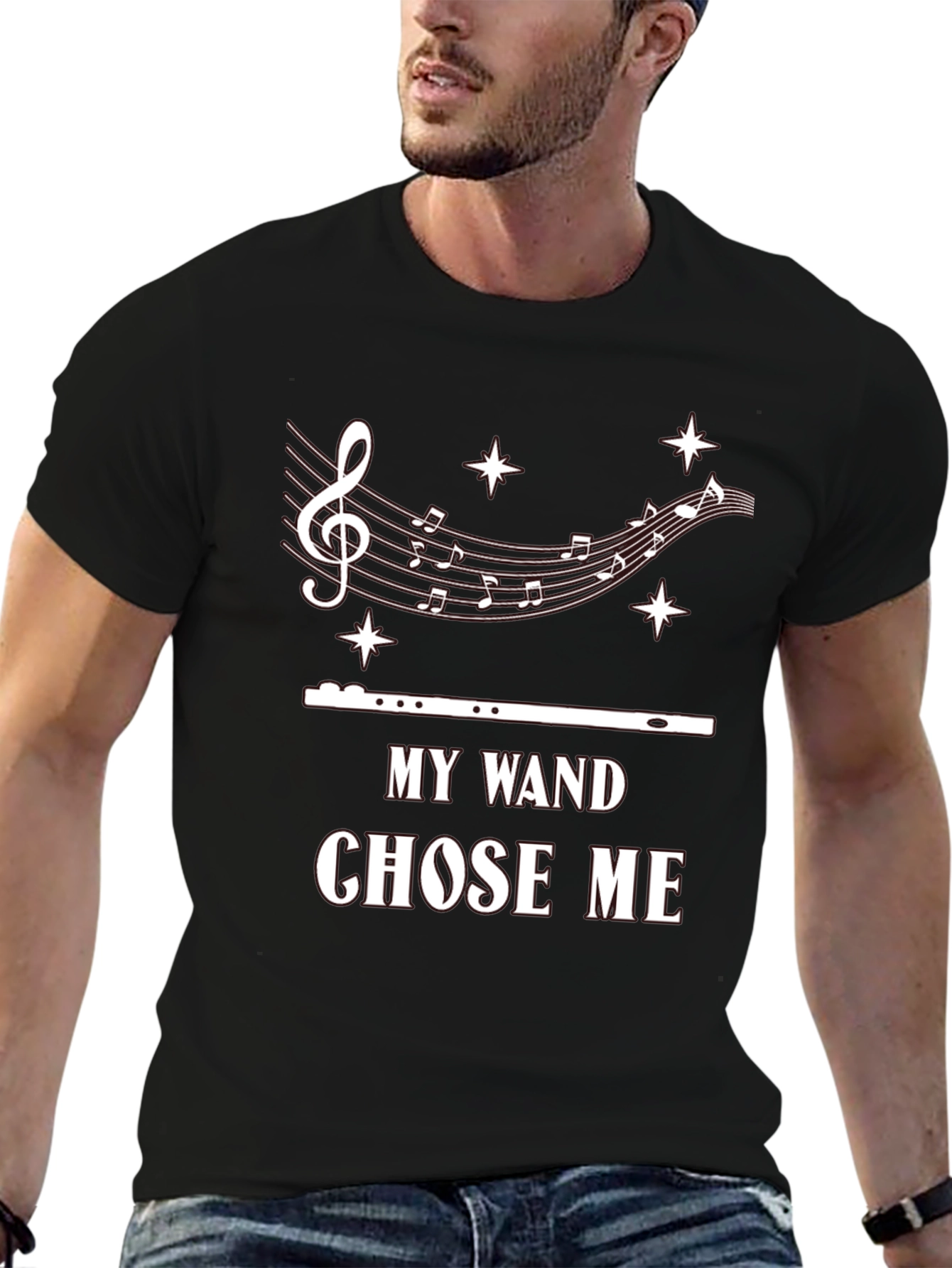 My Wand Chose Me T-Shirt: Music Lover Tee