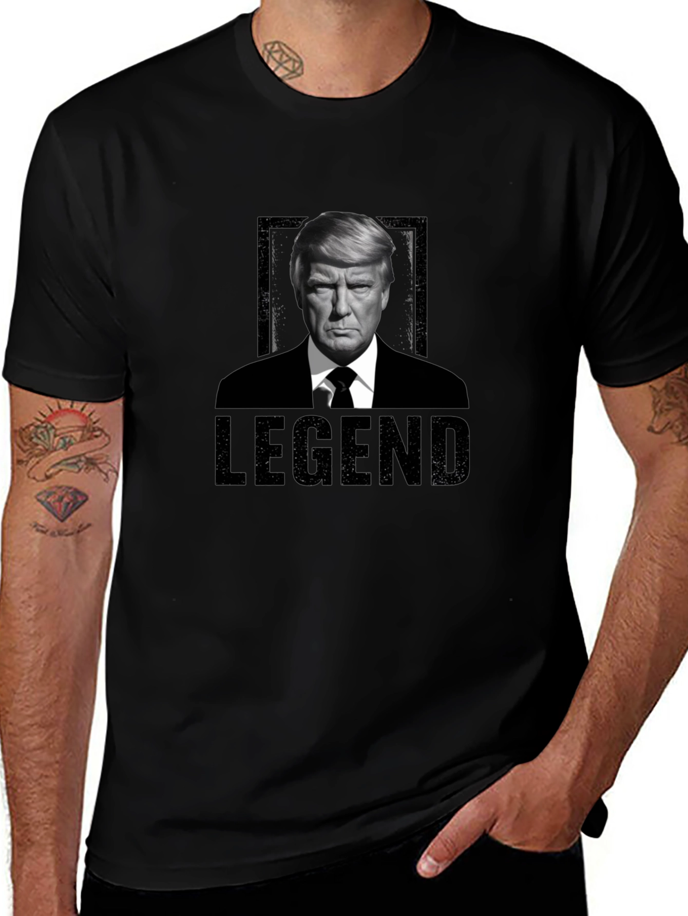 Legend Trump Graphic T-Shirt - Black
