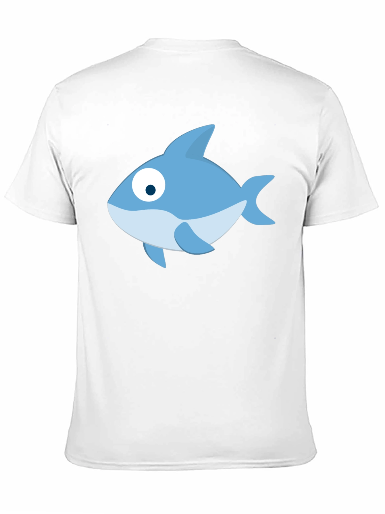 Cartoon Fish Black T-Shirt - Casual Style