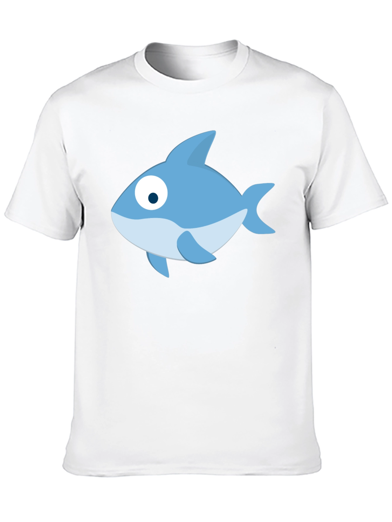 Cartoon Fish Black T-Shirt - Casual Style