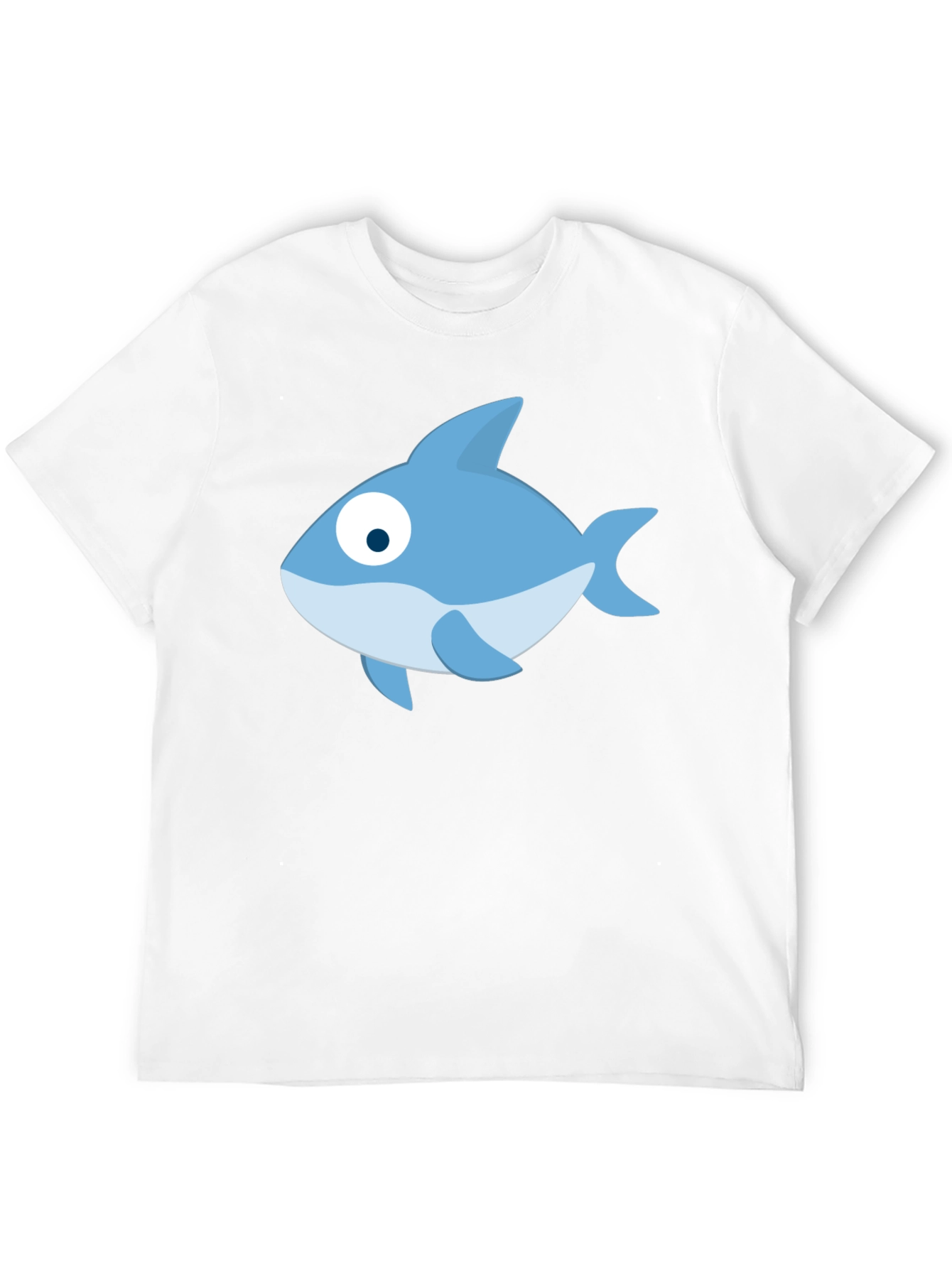 Cartoon Fish Black T-Shirt - Casual Style