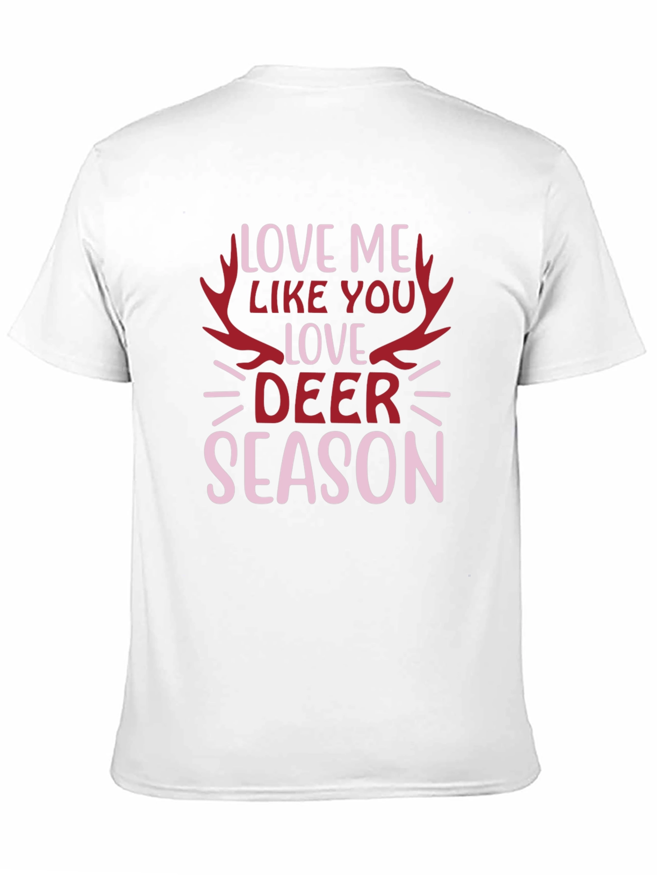 Love Deer Season Graphic Tee - Black Cotton T-Shirt