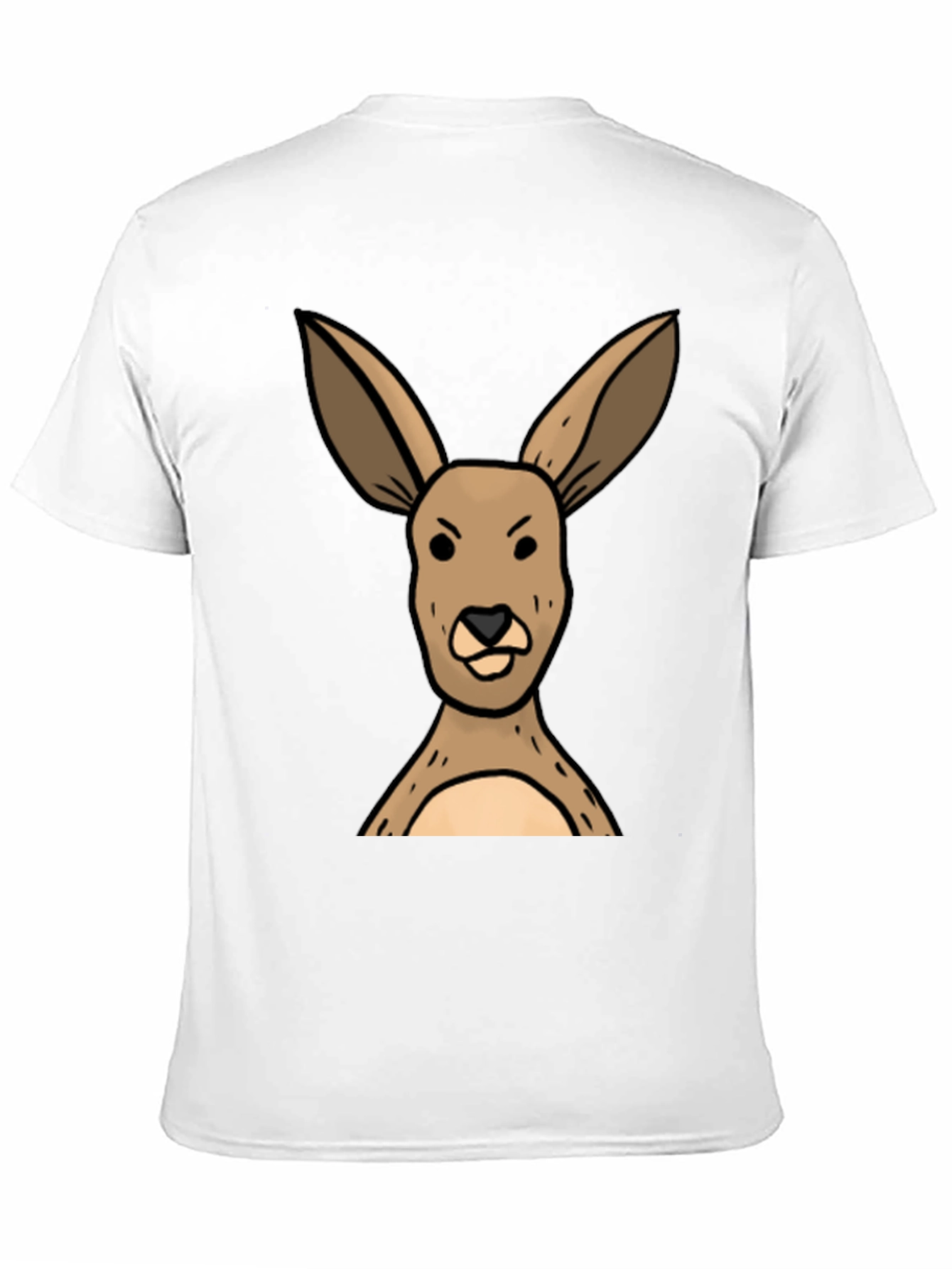 Funny Kangaroo Graphic Tee - Unisex Black T-Shirt