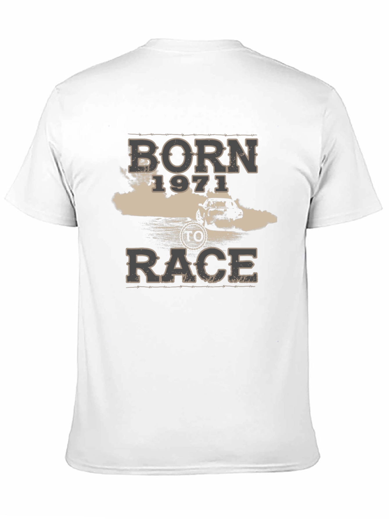 Born 1971 to Race Black T-Shirt