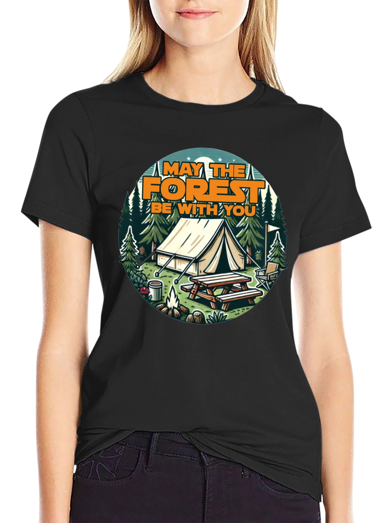 May The Forest Be With You Graphic T-Shirt