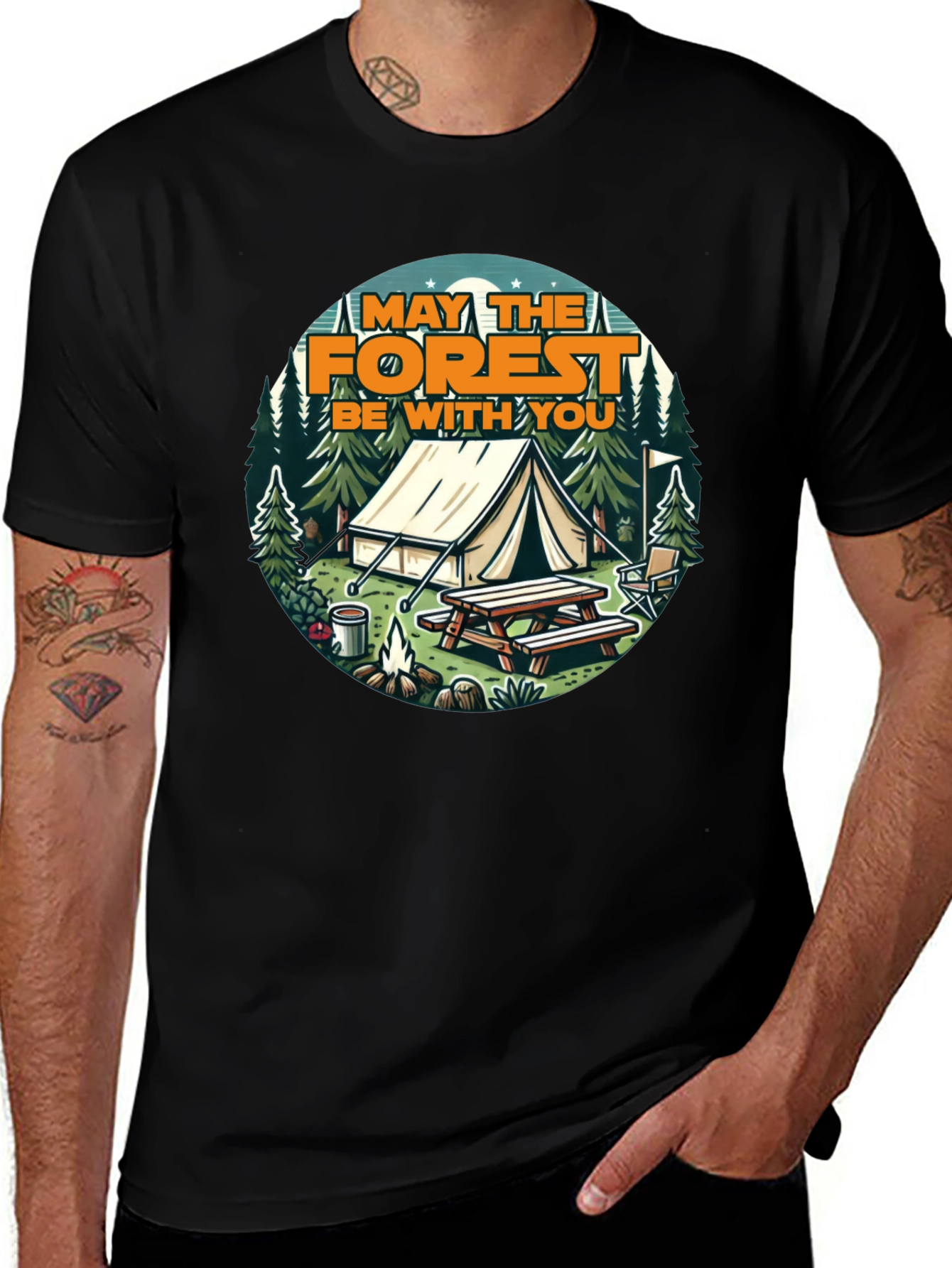 May The Forest Be With You Graphic T-Shirt