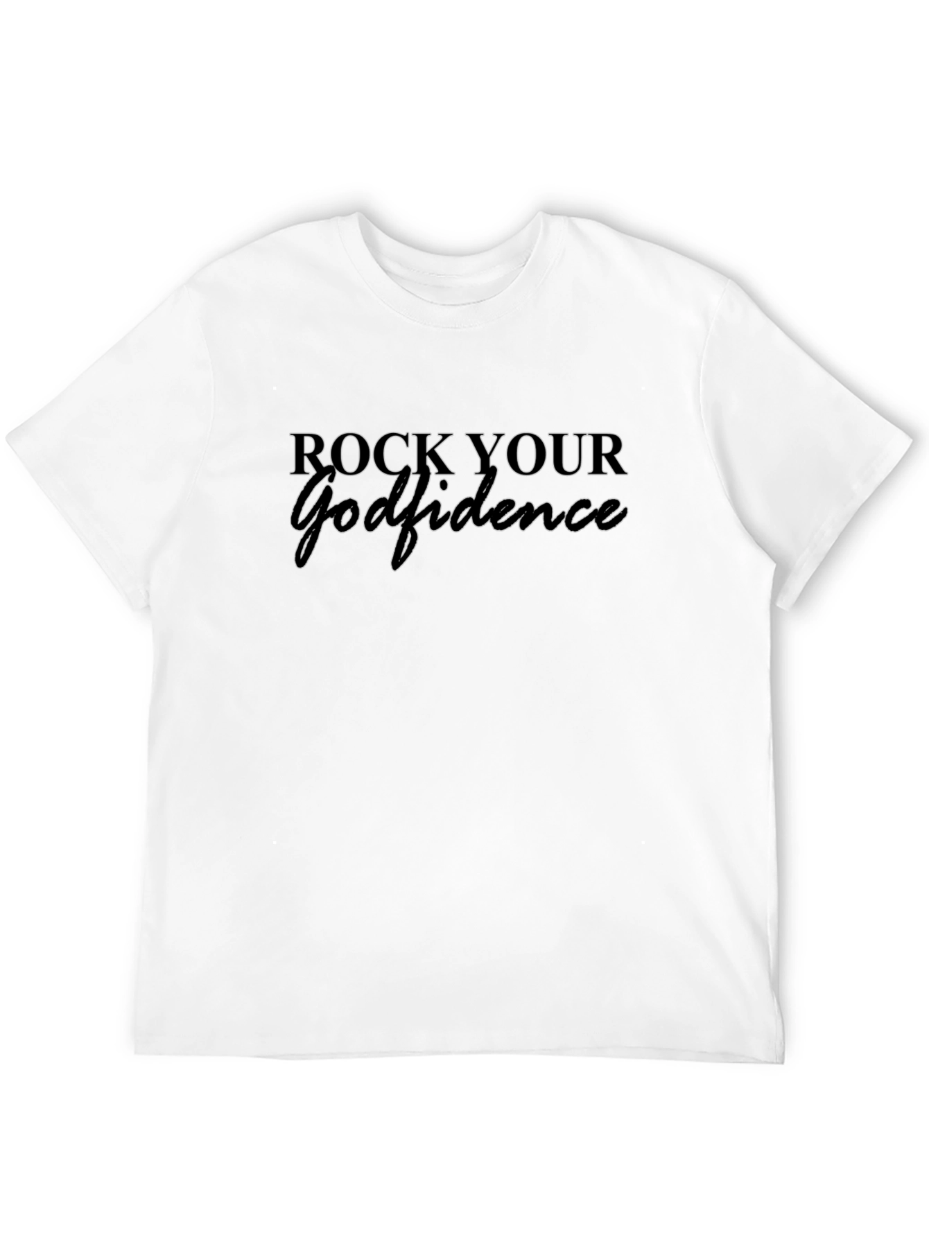 Rock Your Godfidence Black T-Shirt