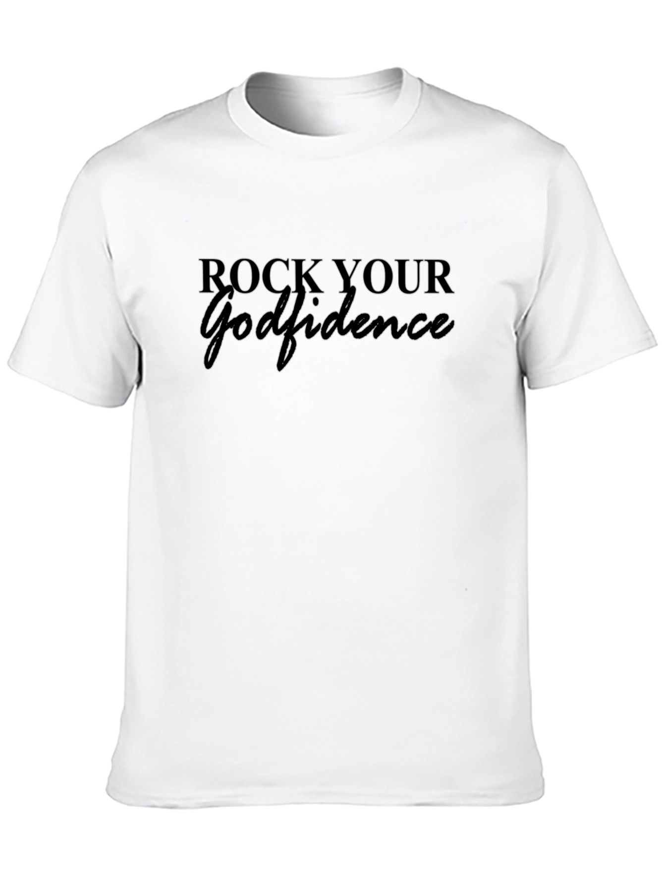 Rock Your Godfidence Black T-Shirt