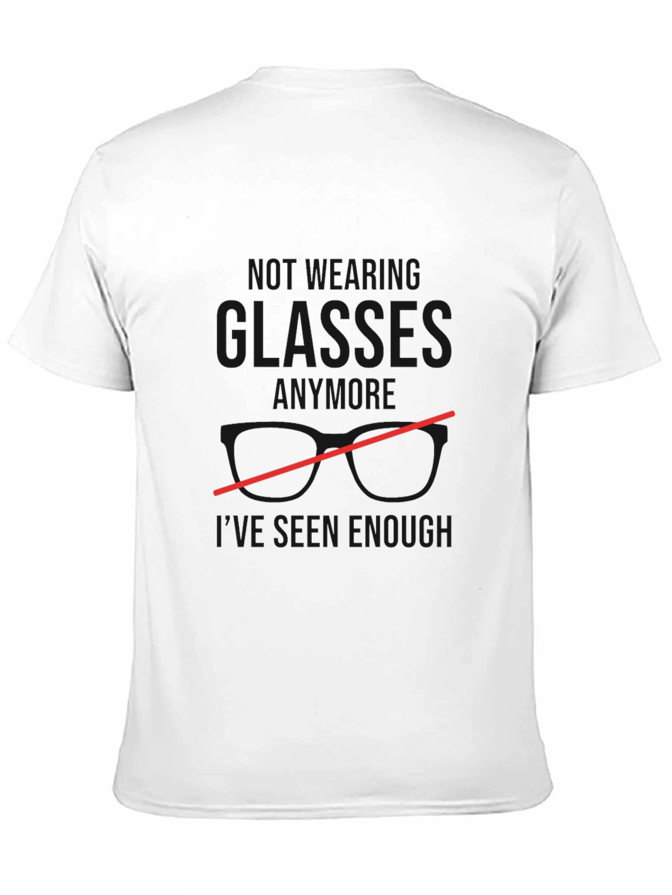 Funny Wearing Glasses Graphic Tee for Men