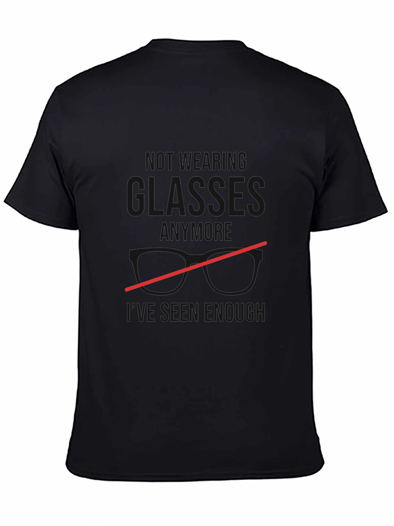 Funny Wearing Glasses Graphic Tee for Men