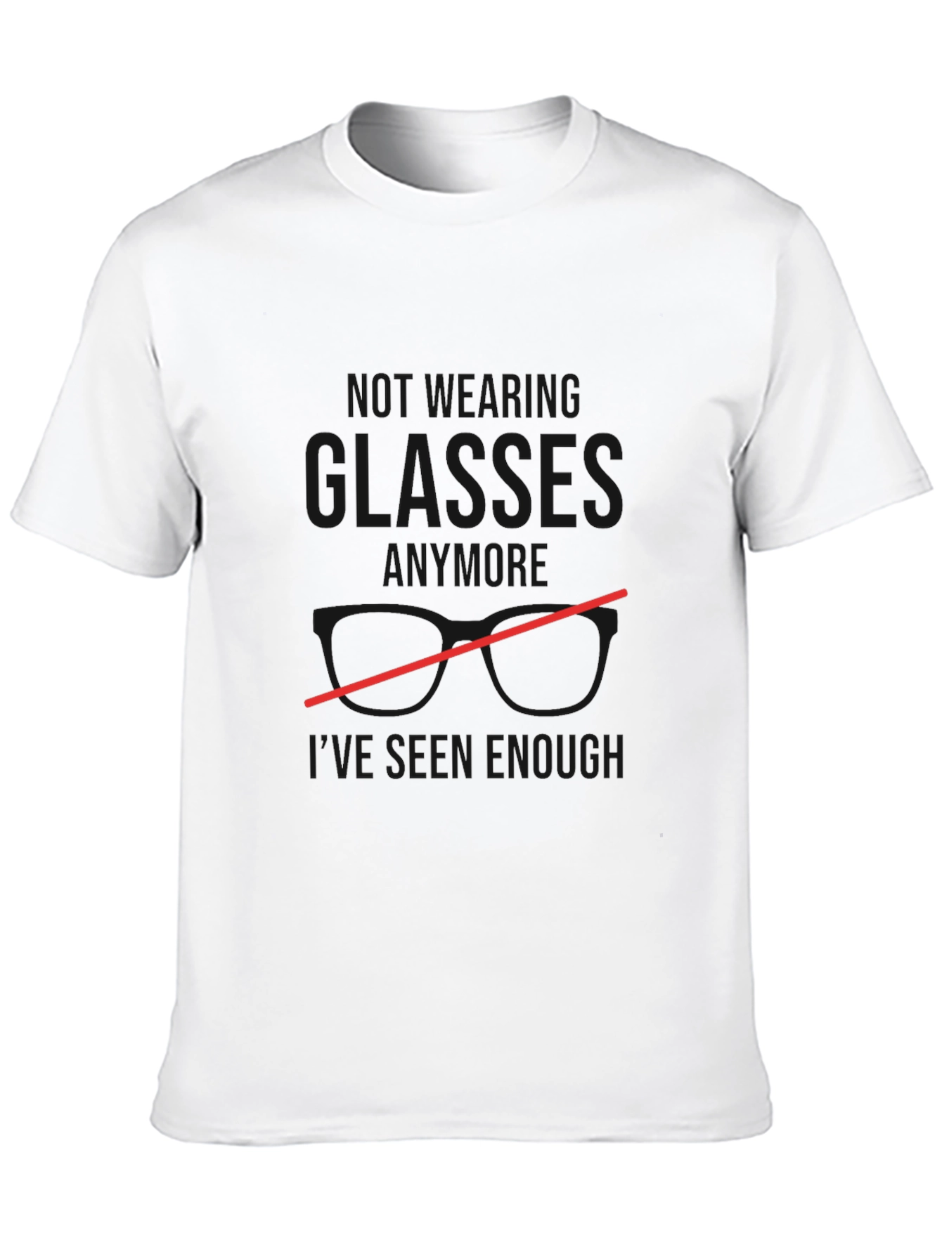 Funny Wearing Glasses Graphic Tee for Men