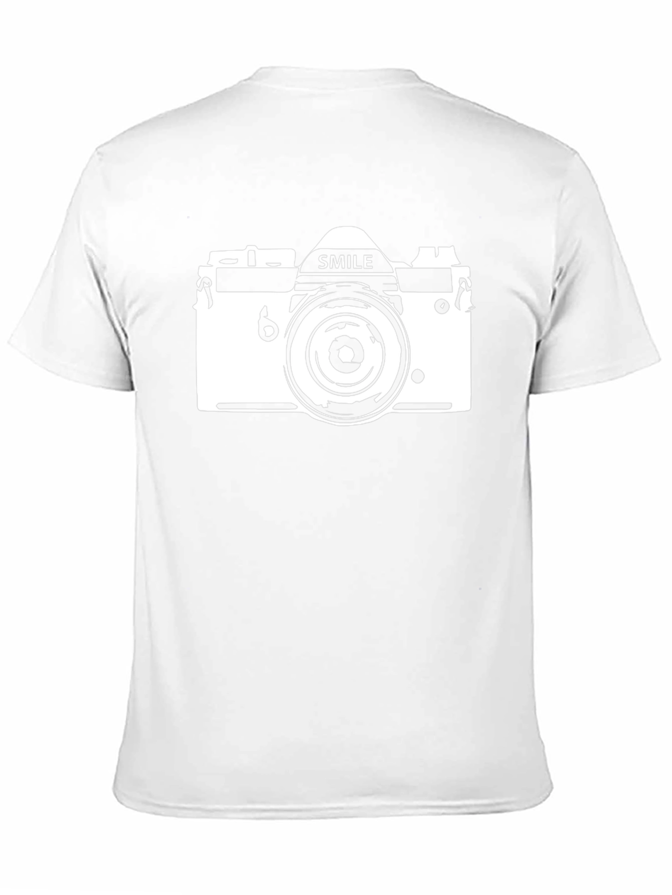Smile Camera Graphic T-Shirt - Black