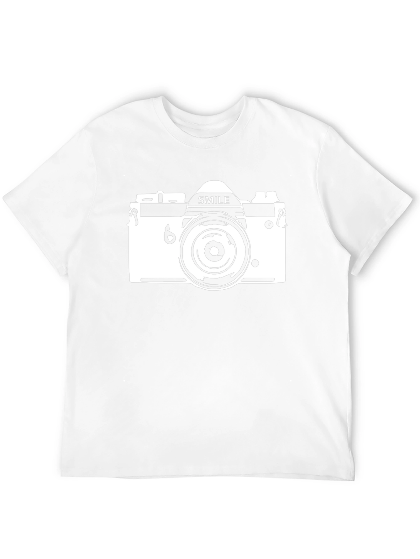Smile Camera Graphic T-Shirt - Black
