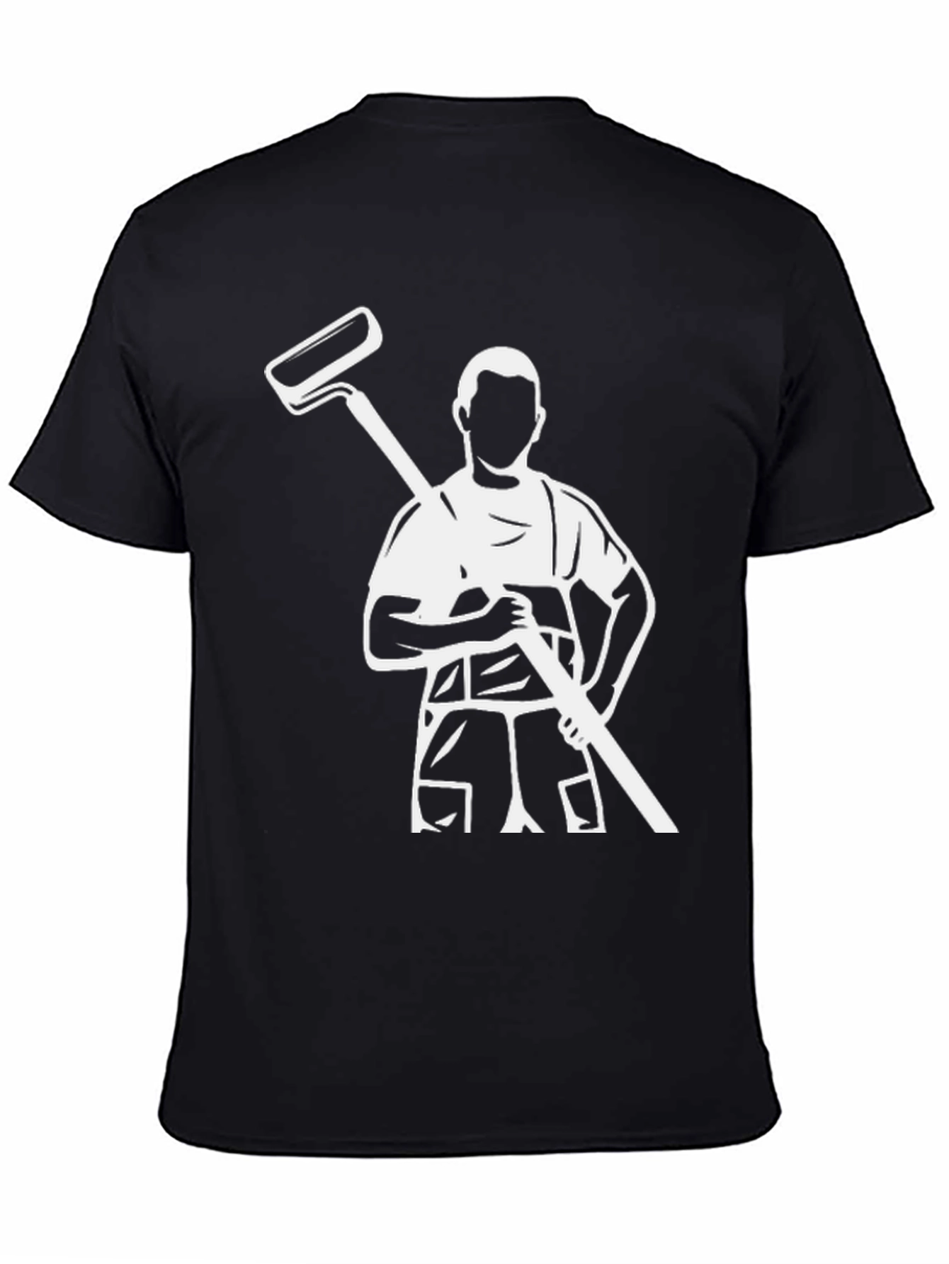 Painter Graphic Tee - Black Cotton Casual T-Shirt