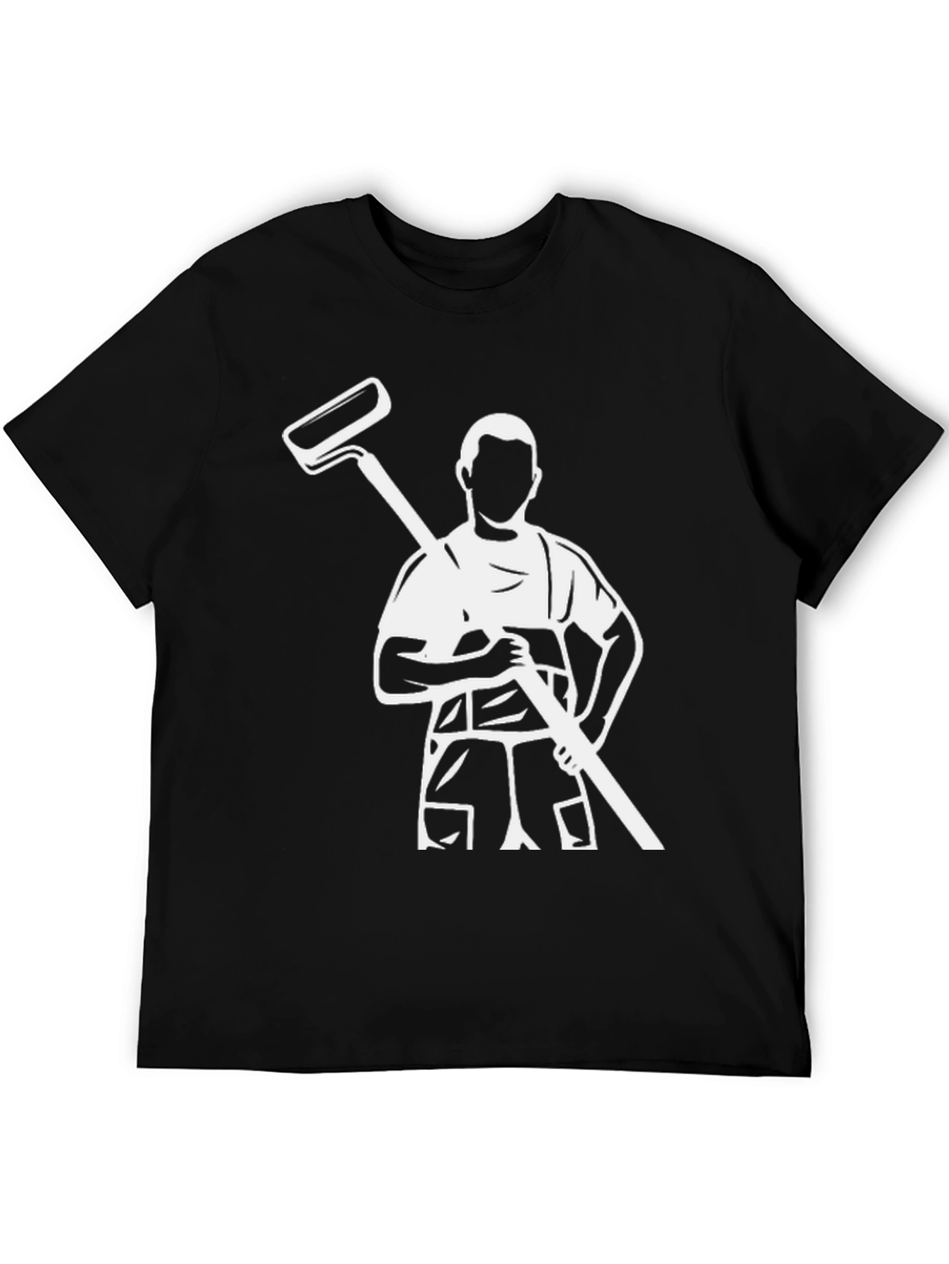 Painter Graphic Tee - Black Cotton Casual T-Shirt