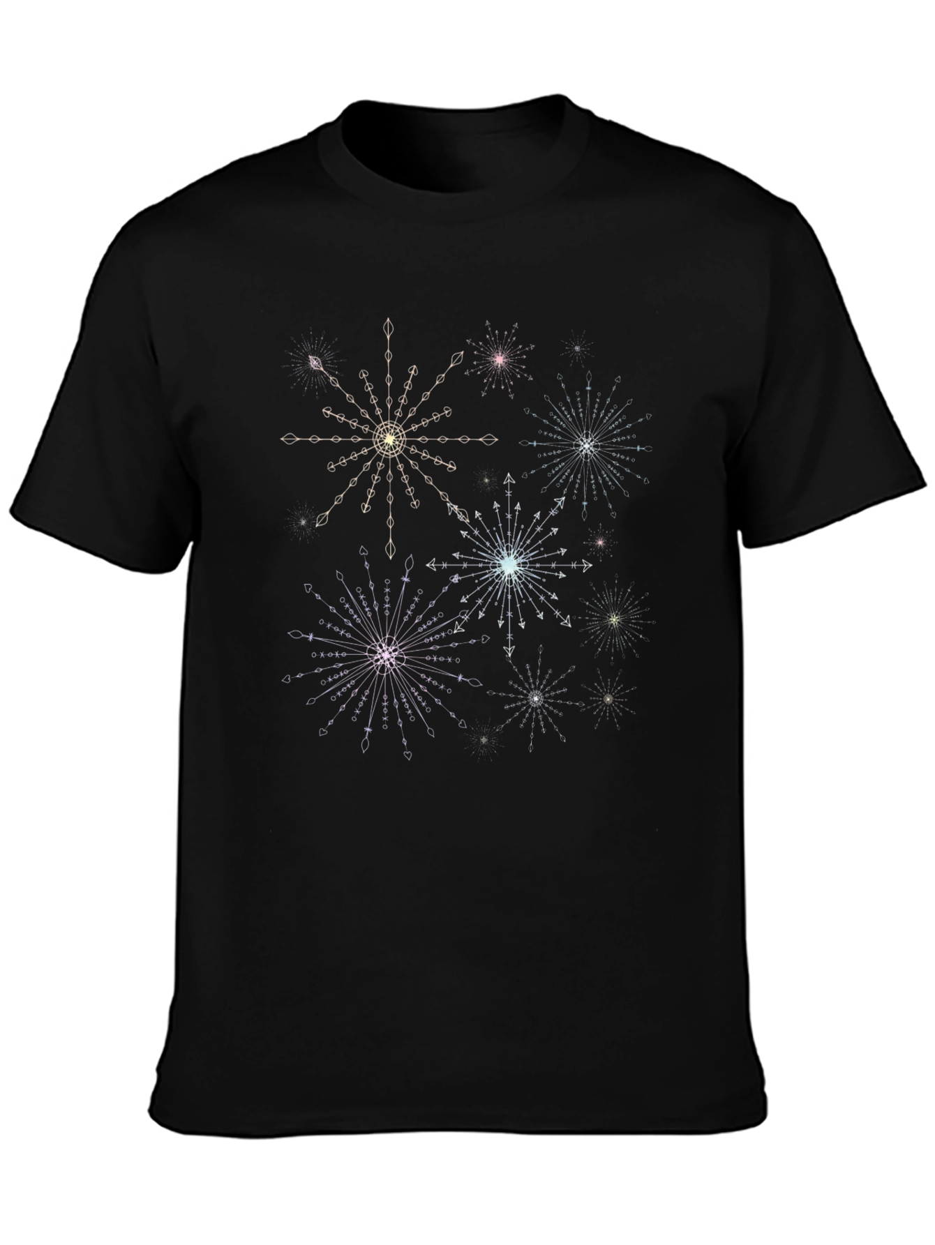 Celestial Starburst Black T-Shirt