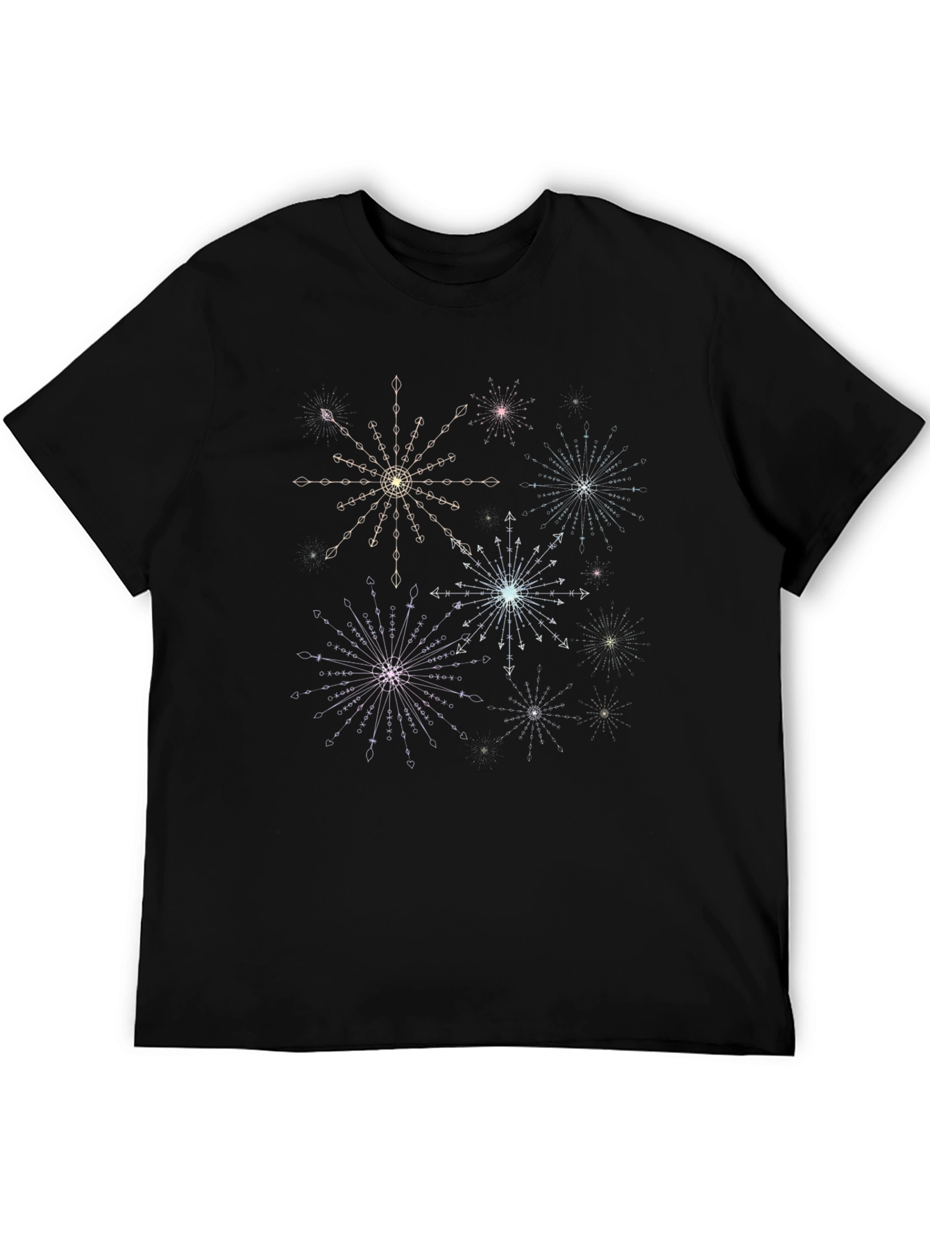 Celestial Starburst Black T-Shirt