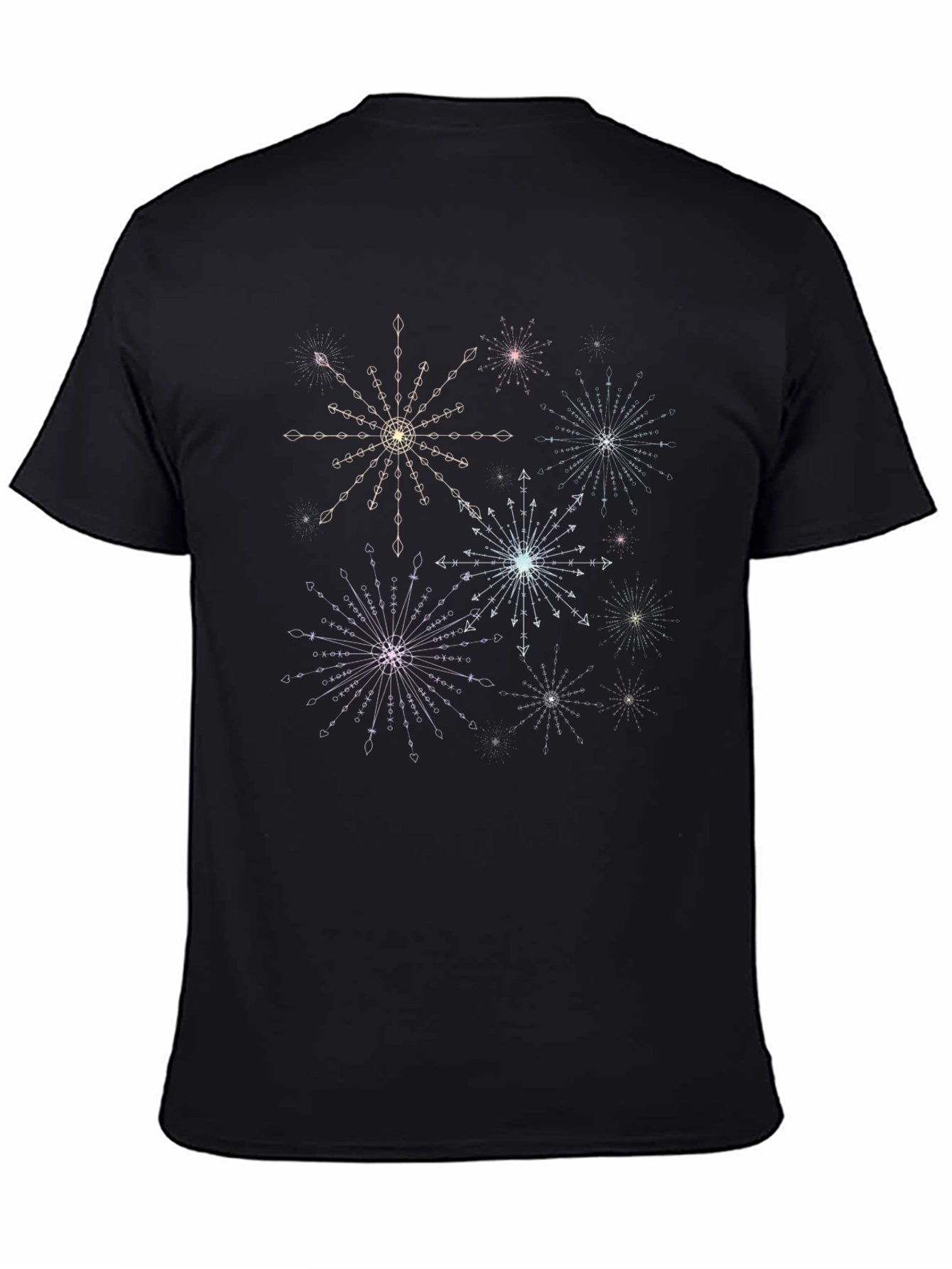 Celestial Starburst Black T-Shirt