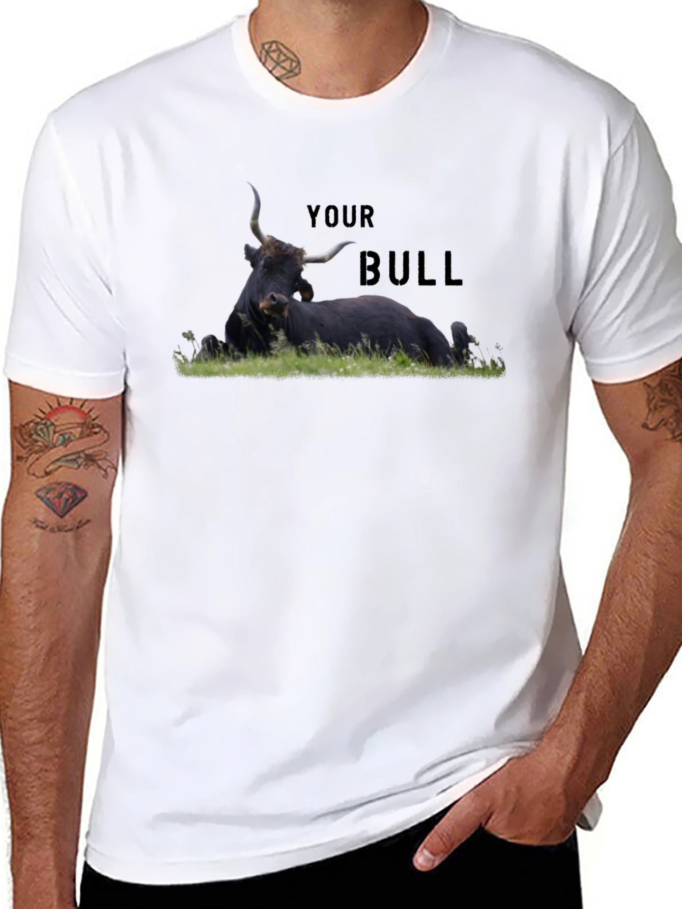 Your Bull Graphic T-Shirt - Mens Black Tee