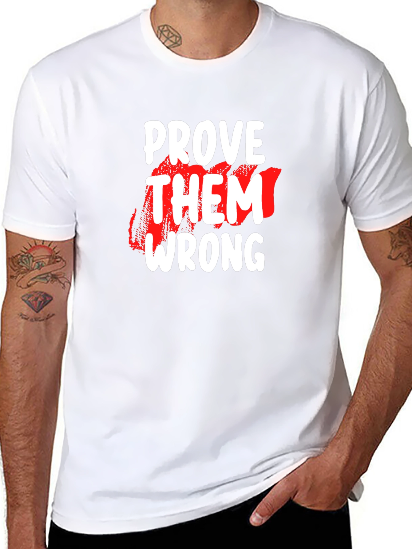 Prove Them Wrong Graphic Tee - Motivational Black T-Shirt