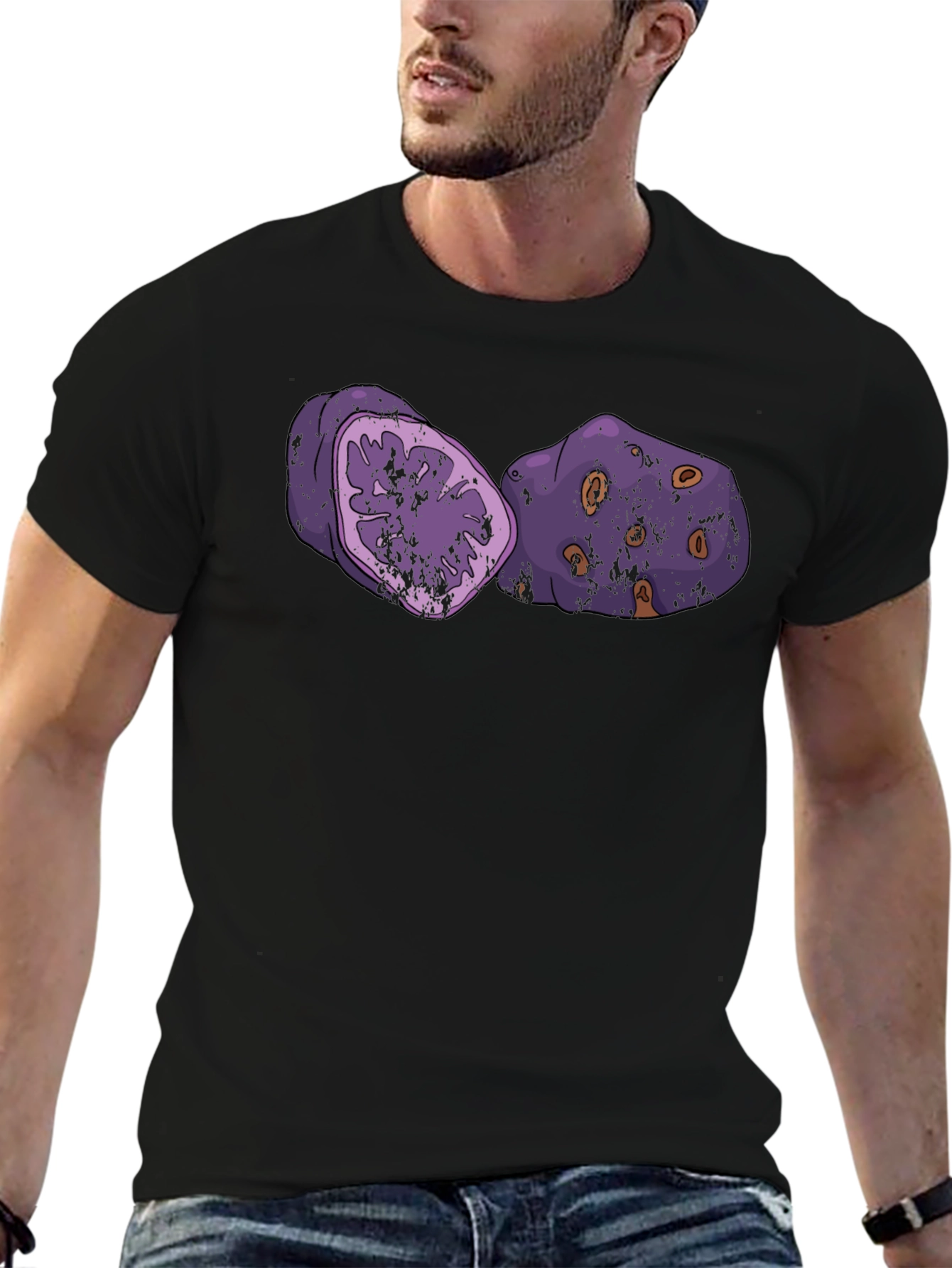 Purple Yam Graphic T-Shirt - Casual Style