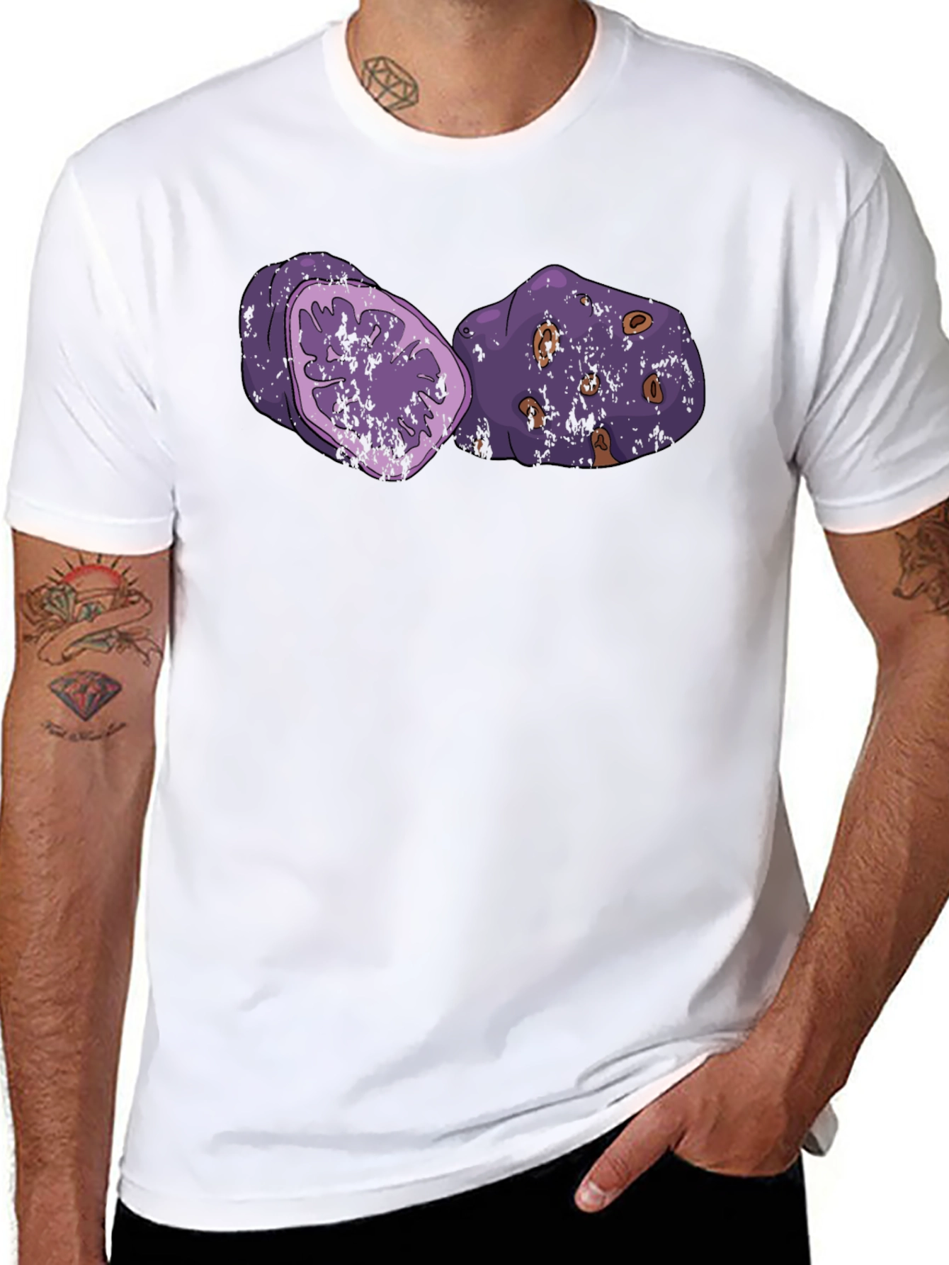 Purple Yam Graphic T-Shirt - Casual Style