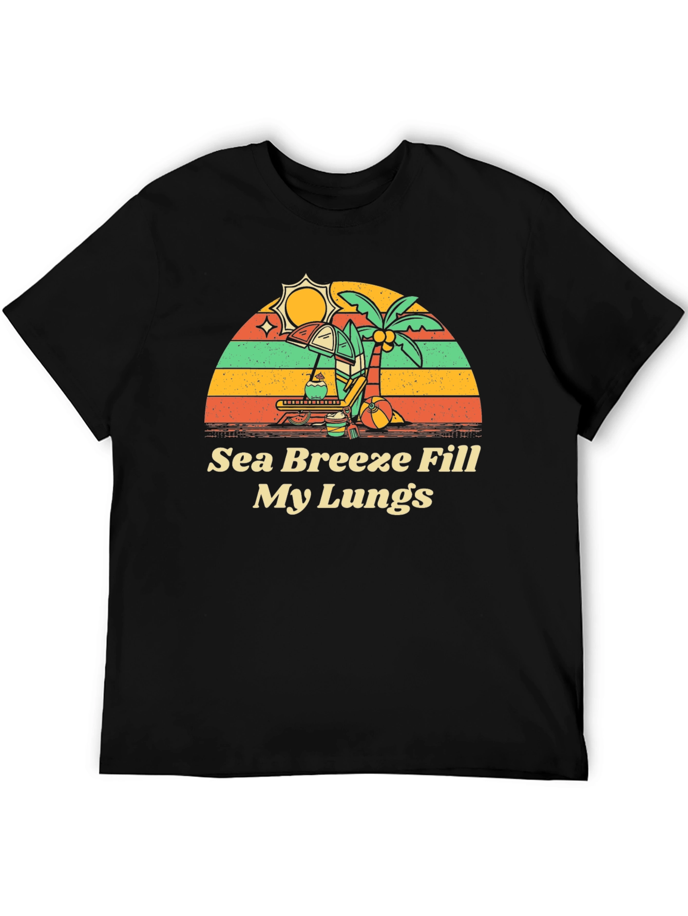Sea Breeze Graphic Tee - Beach Vibes Shirt