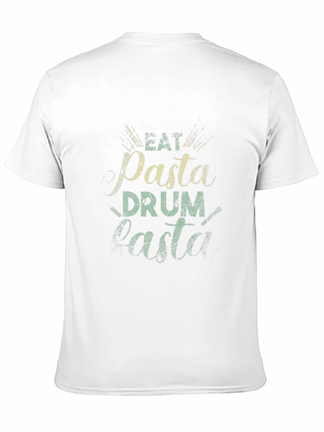 Eat Pasta Drum Pasta Black T-Shirt