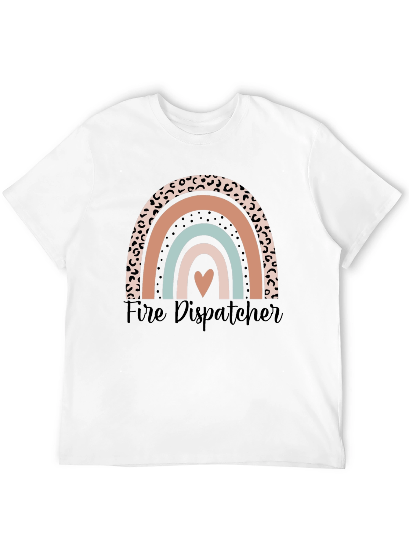 Fire Dispatcher Rainbow Graphic Tee