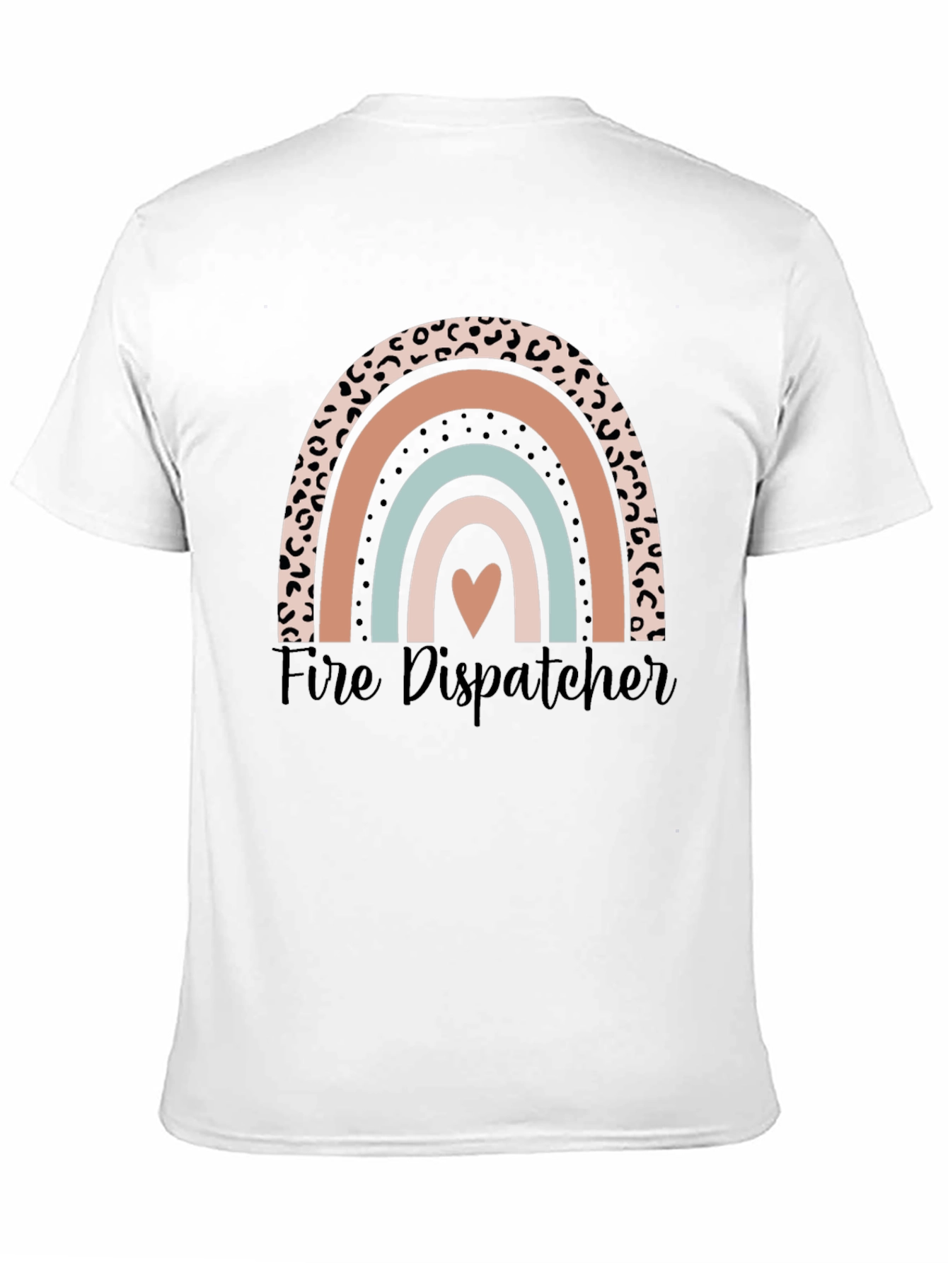 Fire Dispatcher Rainbow Graphic Tee