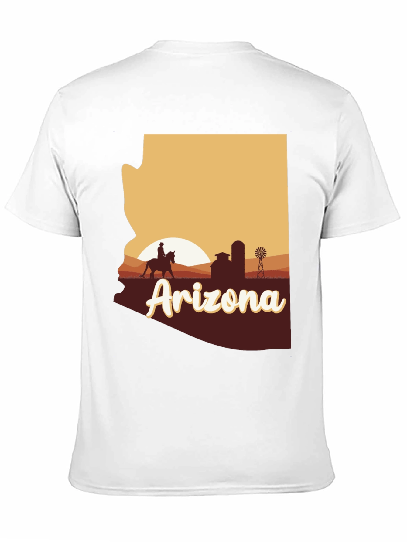 Arizona Graphic T-Shirt - Desert Sunset State Pride Tee
