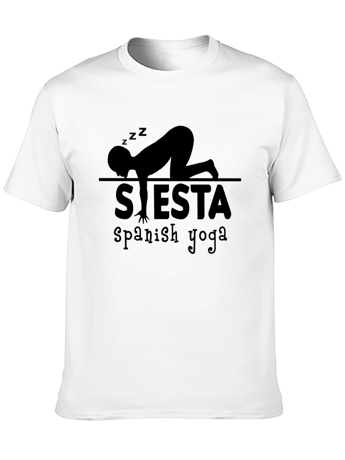 Siesta Spanish Yoga Black T-Shirt