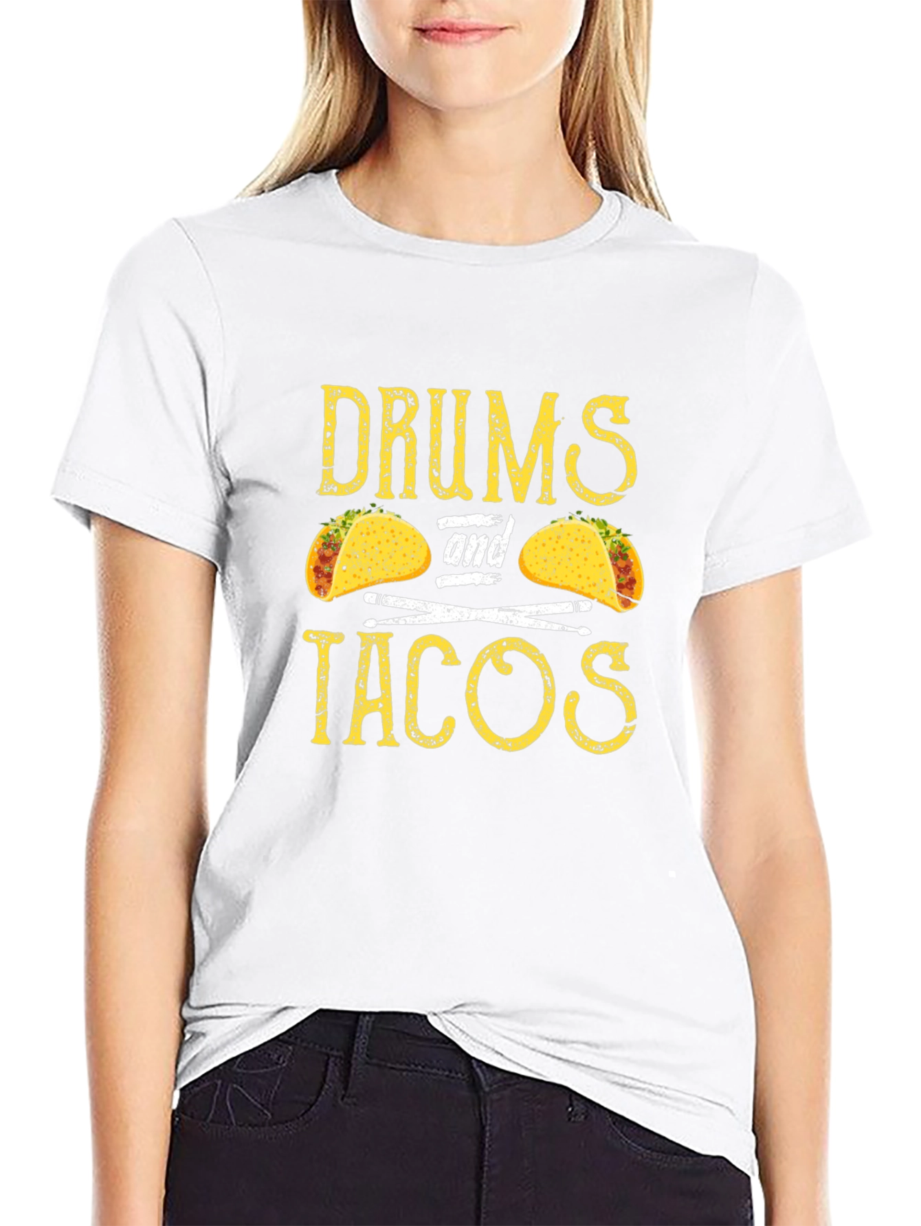 Drums and Tacos Graphic T-Shirt