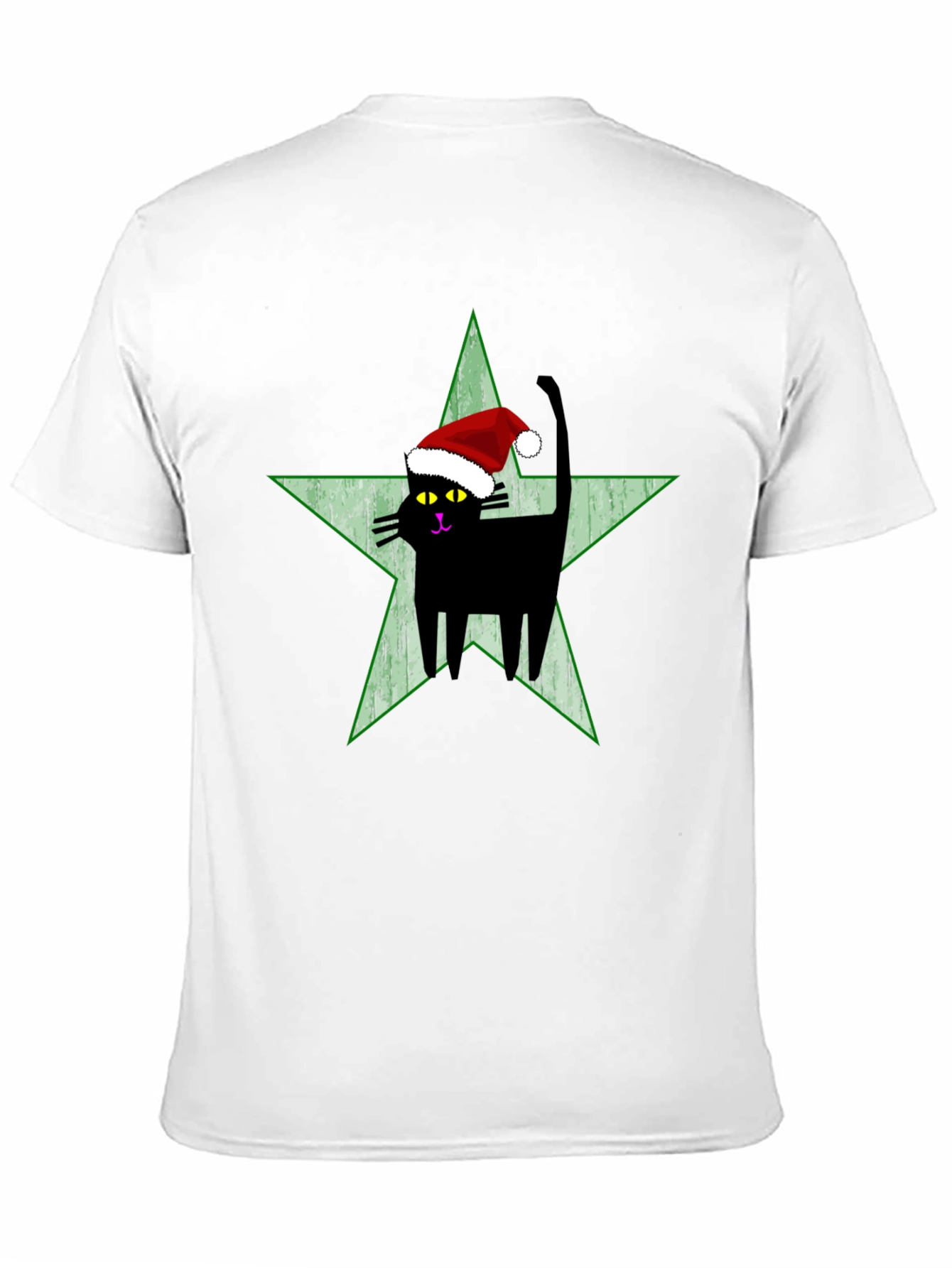 Festive Cat Star T-Shirt