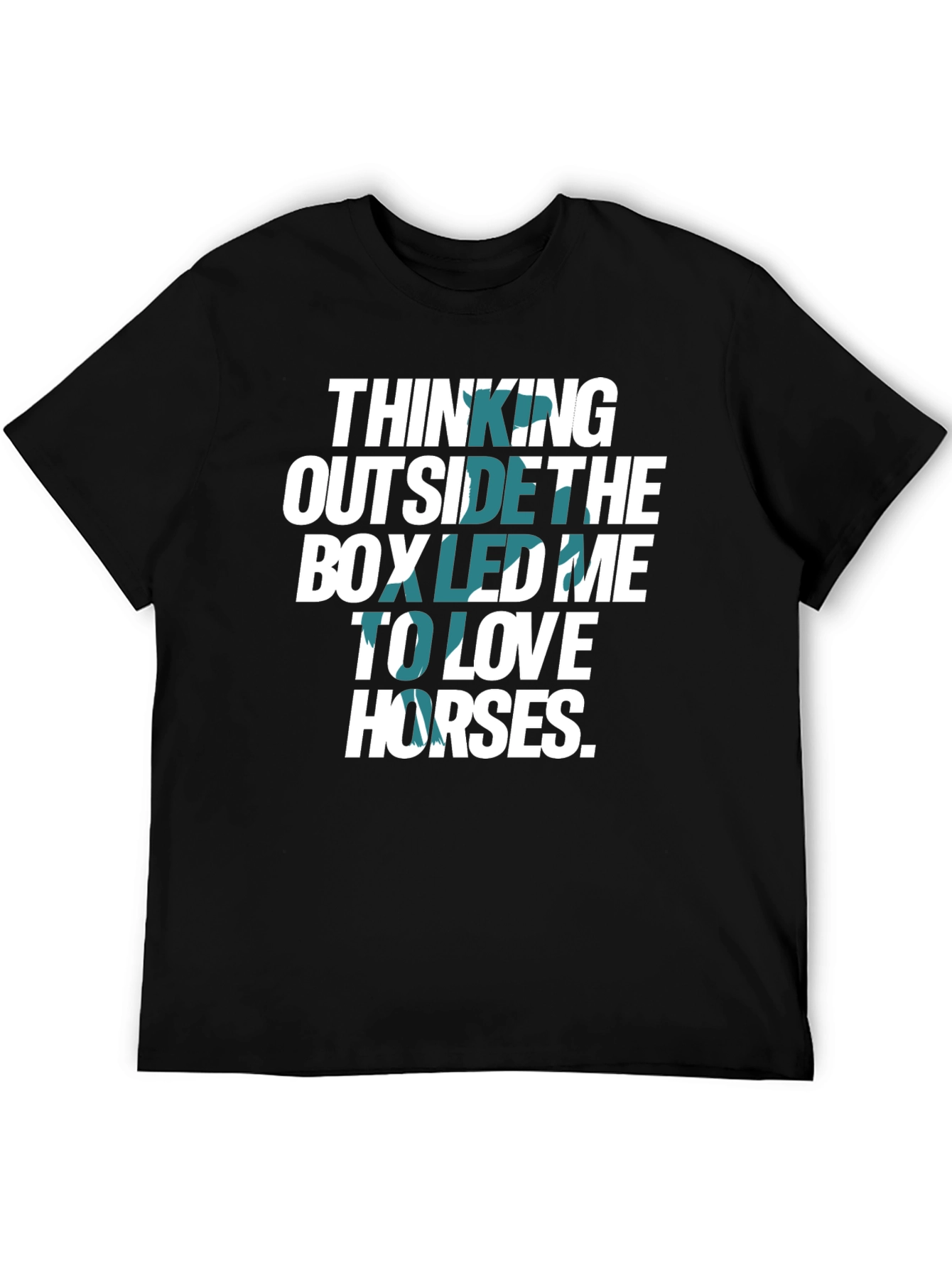 Thinking Outside The Box Horses Graphic T-Shirt