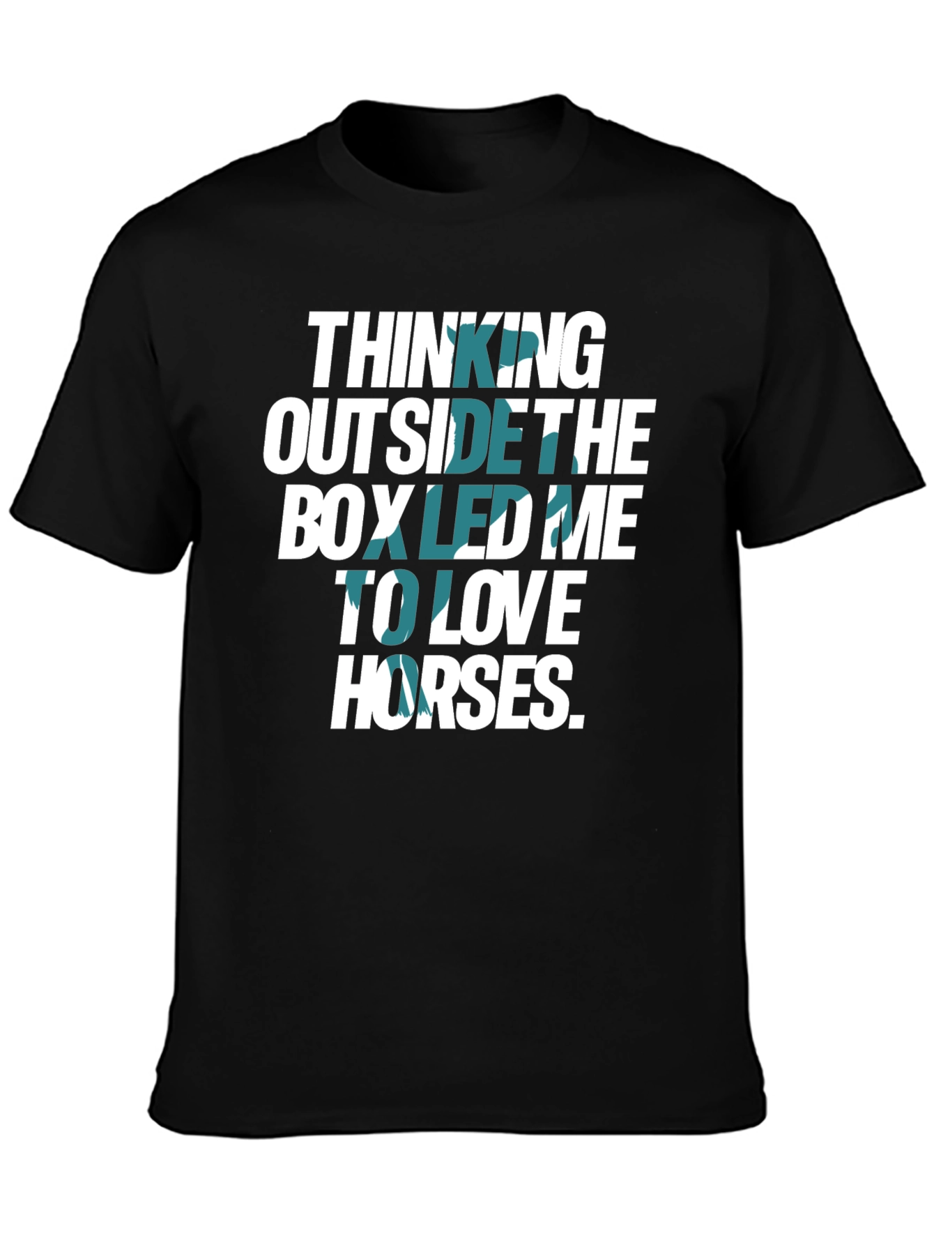 Thinking Outside The Box Horses Graphic T-Shirt