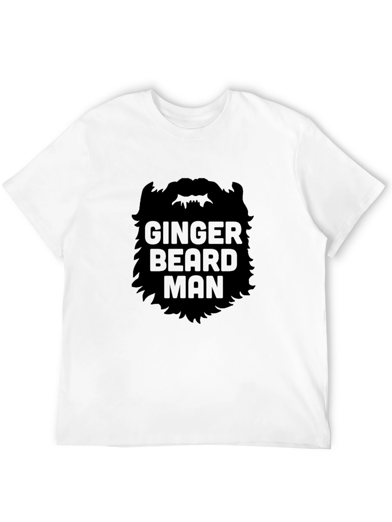 Ginger Beard Man Black T-Shirt