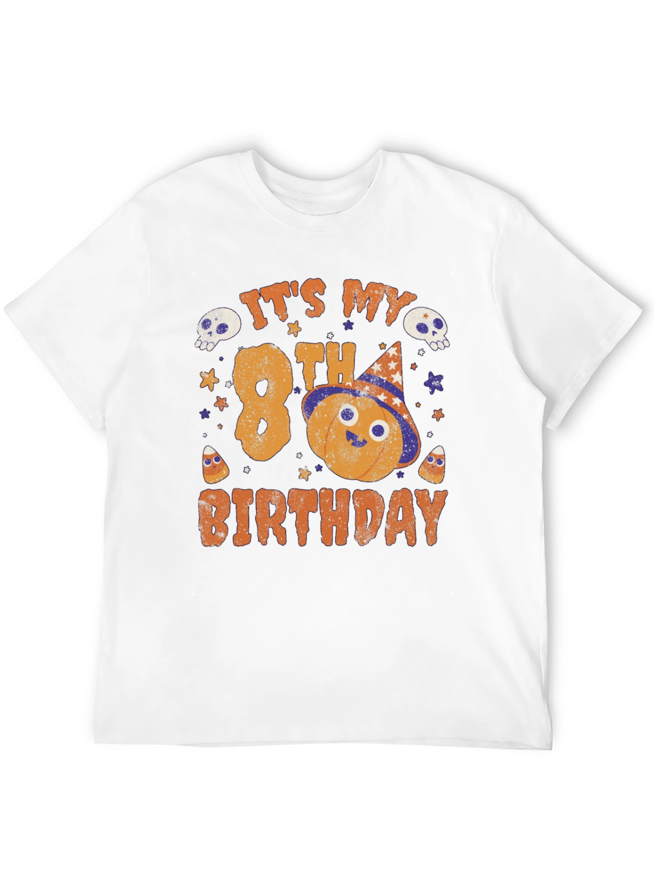 Its My 8th Birthday Halloween Pumpkin Shirt