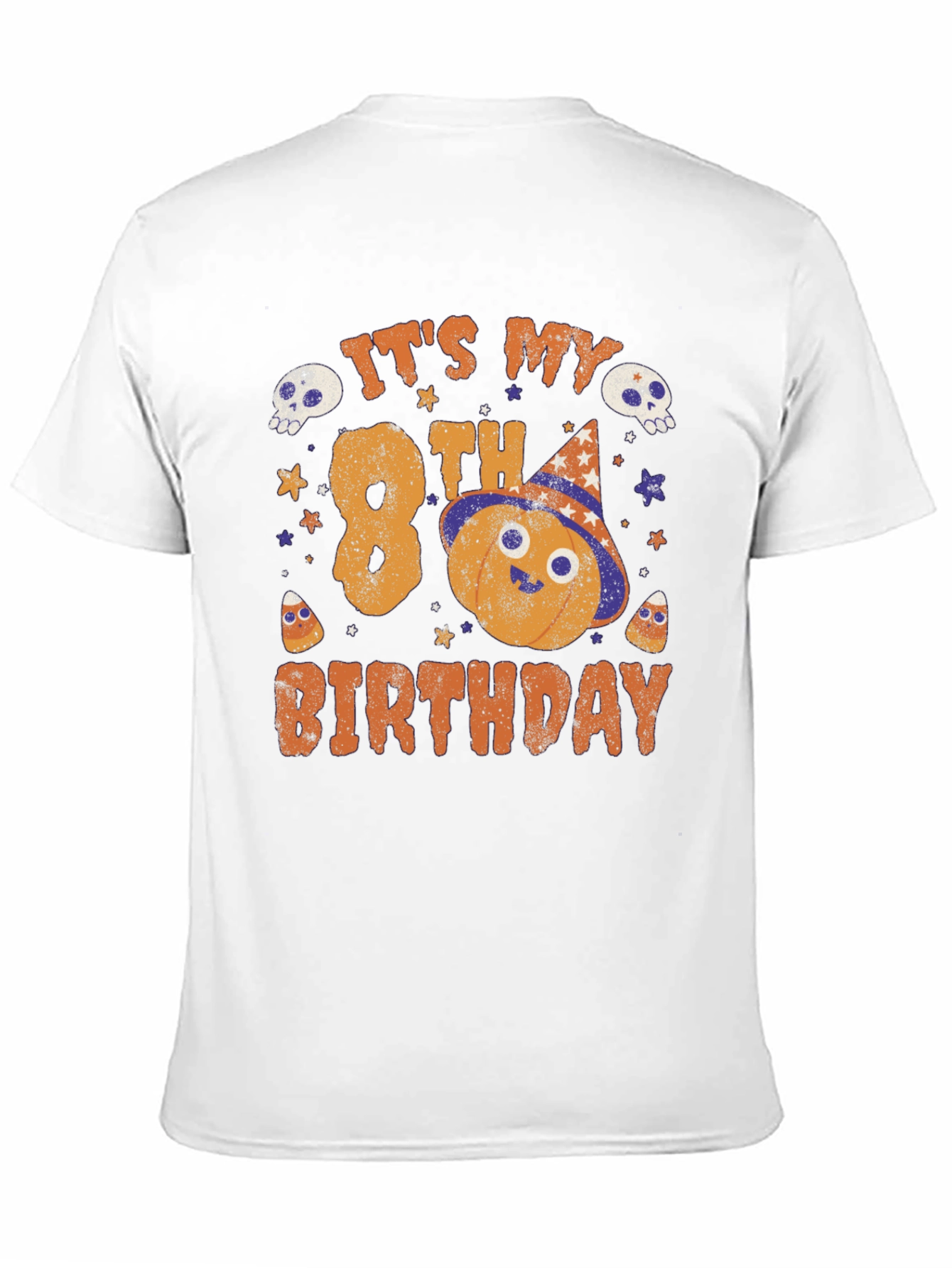 Its My 8th Birthday Halloween Pumpkin Shirt