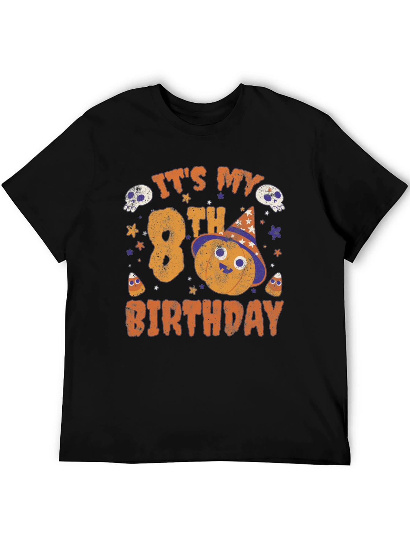 Its My 8th Birthday Halloween Pumpkin Shirt