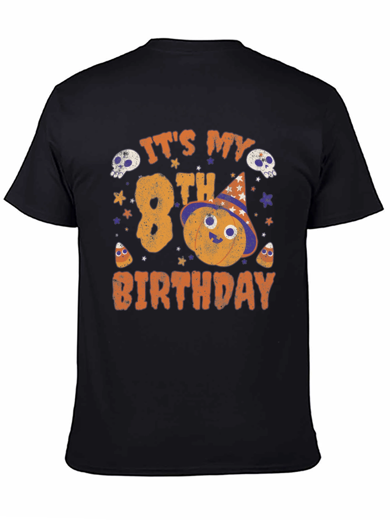 Its My 8th Birthday Halloween Pumpkin Shirt